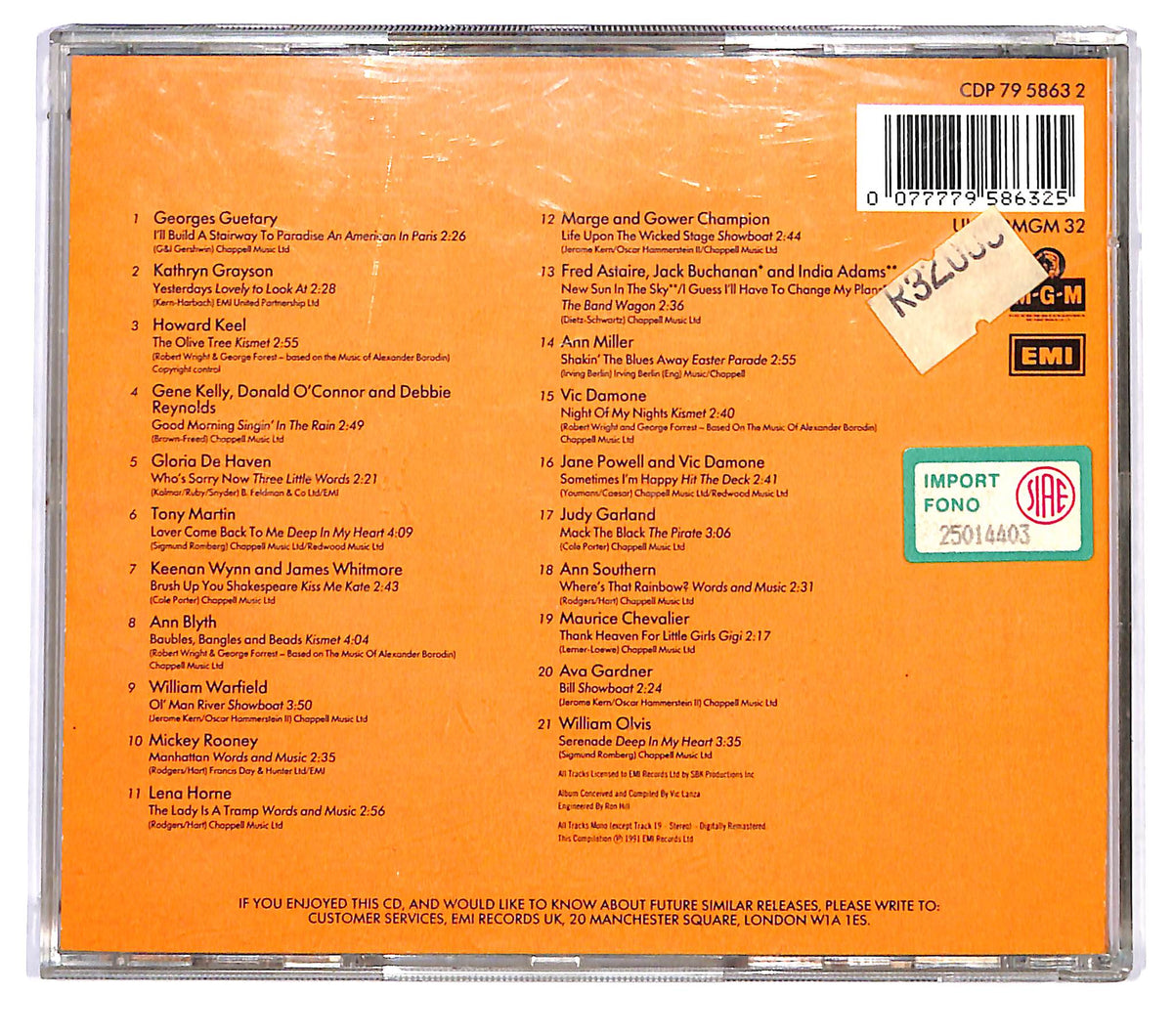 EBOND Various - Magic Moments From The Musicals - Vol. 1 CD CD123762