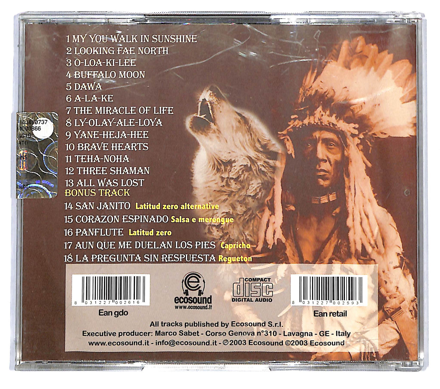 EBOND Manco Inca - Indians Sacred-Dancing CD CD123809