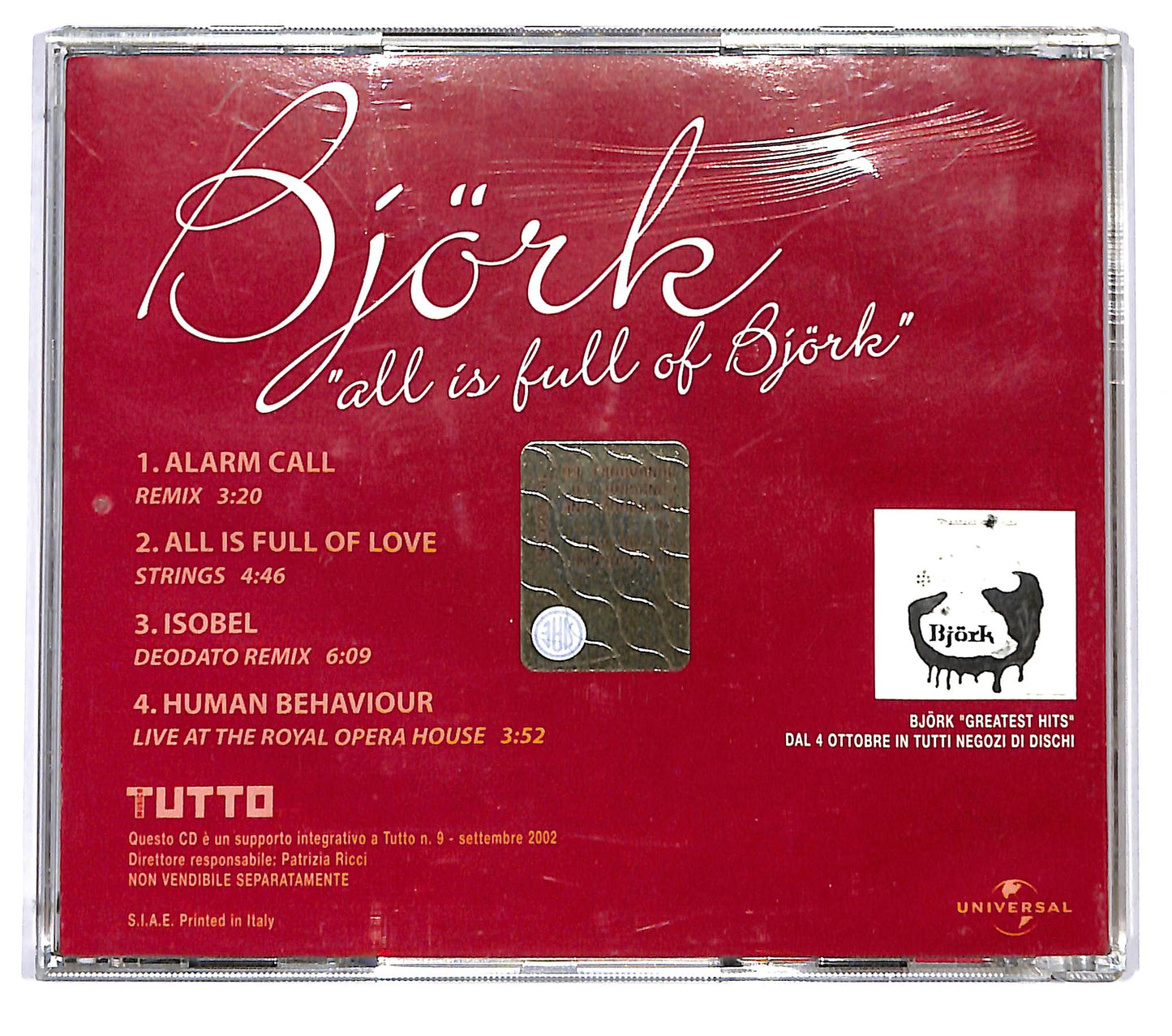 EBOND Bjork - All Is Full Of Bjork EDITORIALE CD CD123938