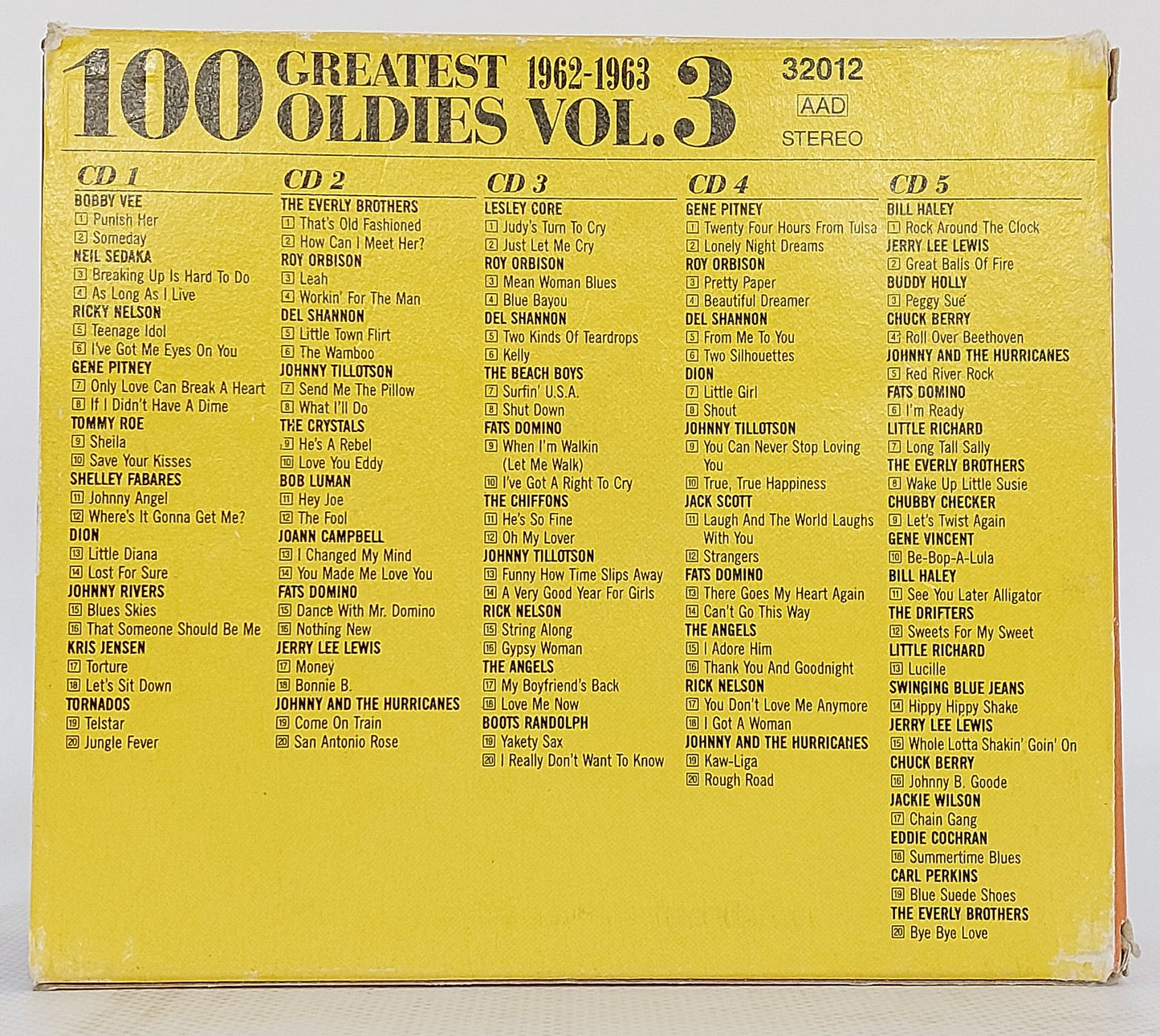 EBOND Vaurios - 100 Greatest Oldies 1962 - 1963 Vol 3 CD CD123947