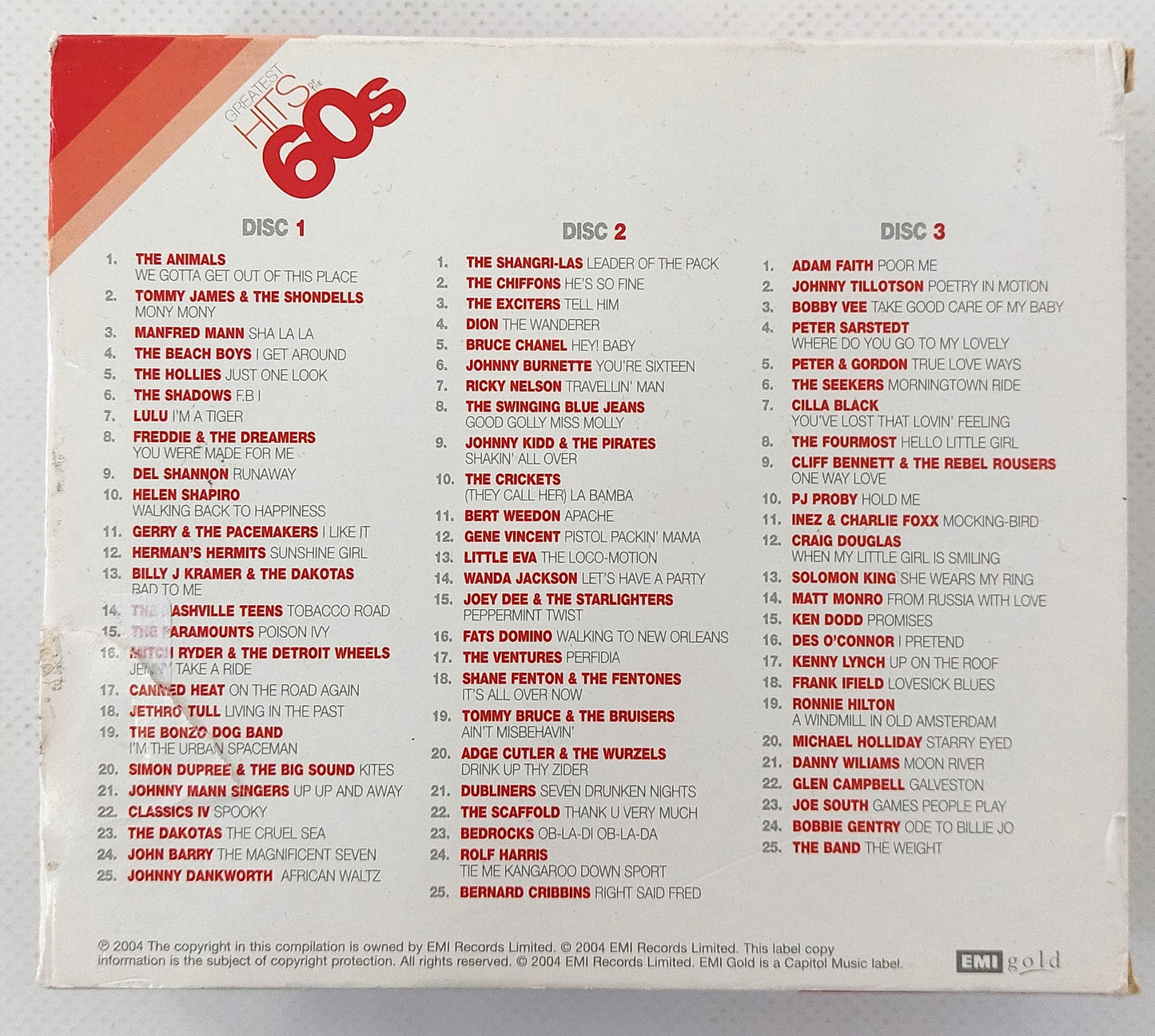 EBOND Various - Greatest Hits Of The 60s CD CD124107
