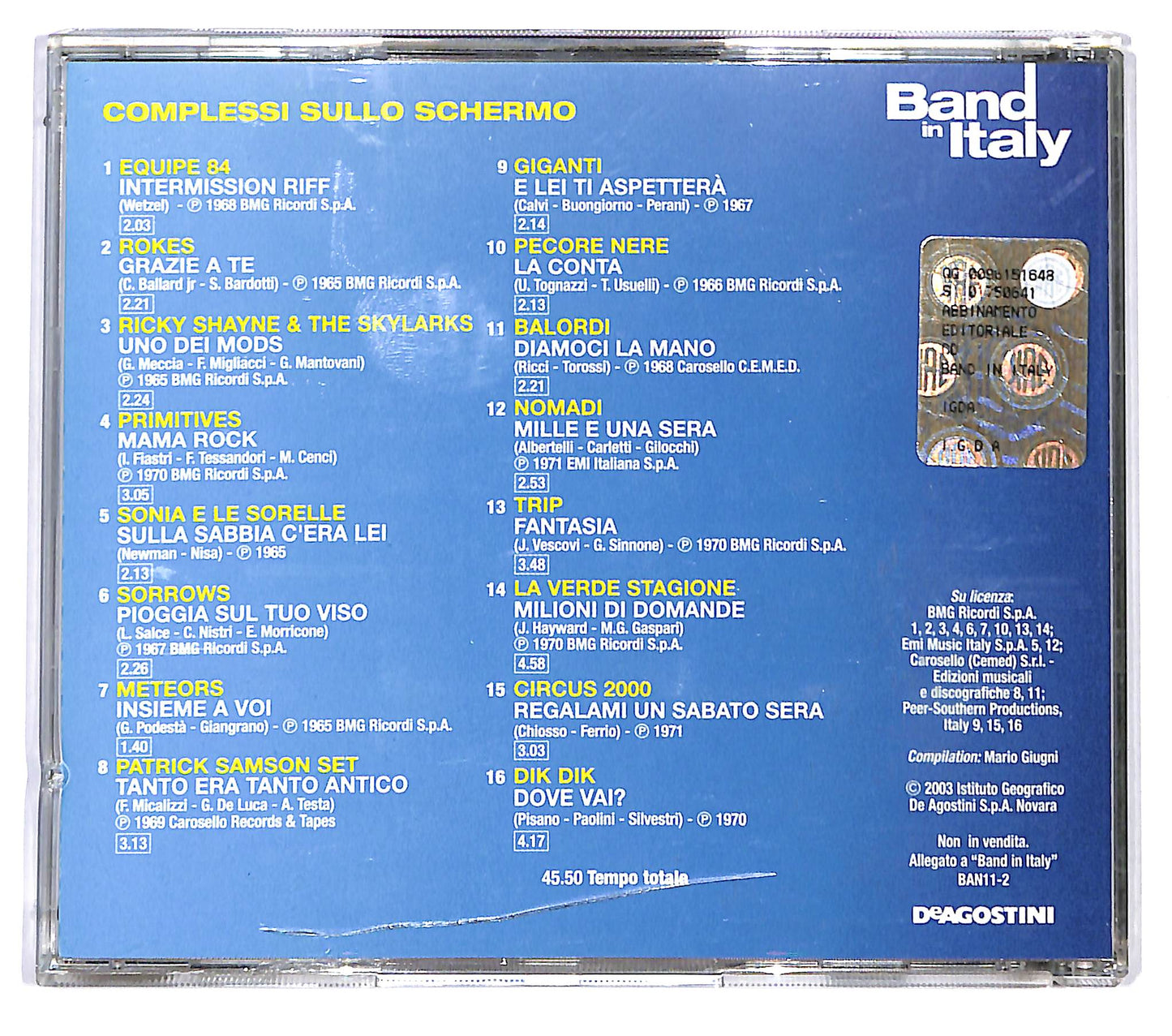 EBOND Various - Complessi Sullo Schermo CD CD124221