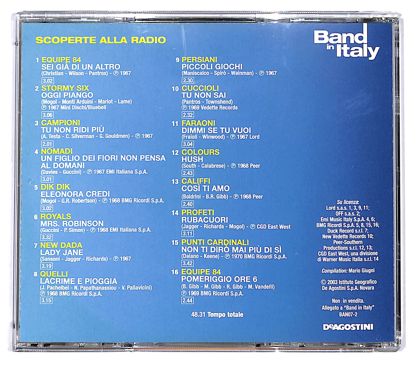 EBOND Various - Scoperte Alla Radio EDITORIALE CD CD124233