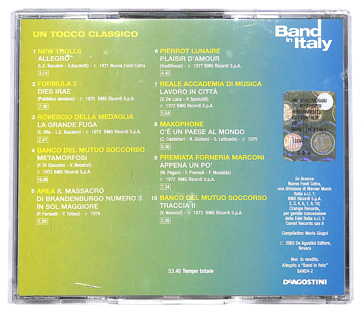 EBOND Various - Un Tocco Classico EDITORIALE CD CD124234