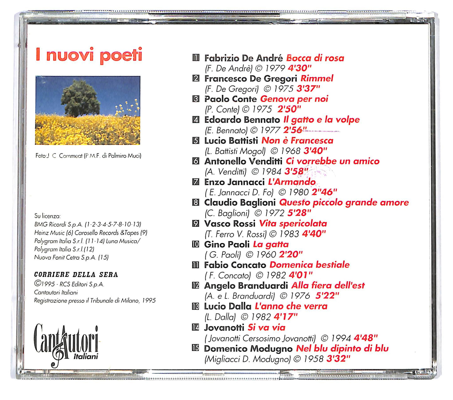 EBOND Cantautori Italiani Vol. 1 - I Nuovi Poeti EDITORIALE CD CD124314