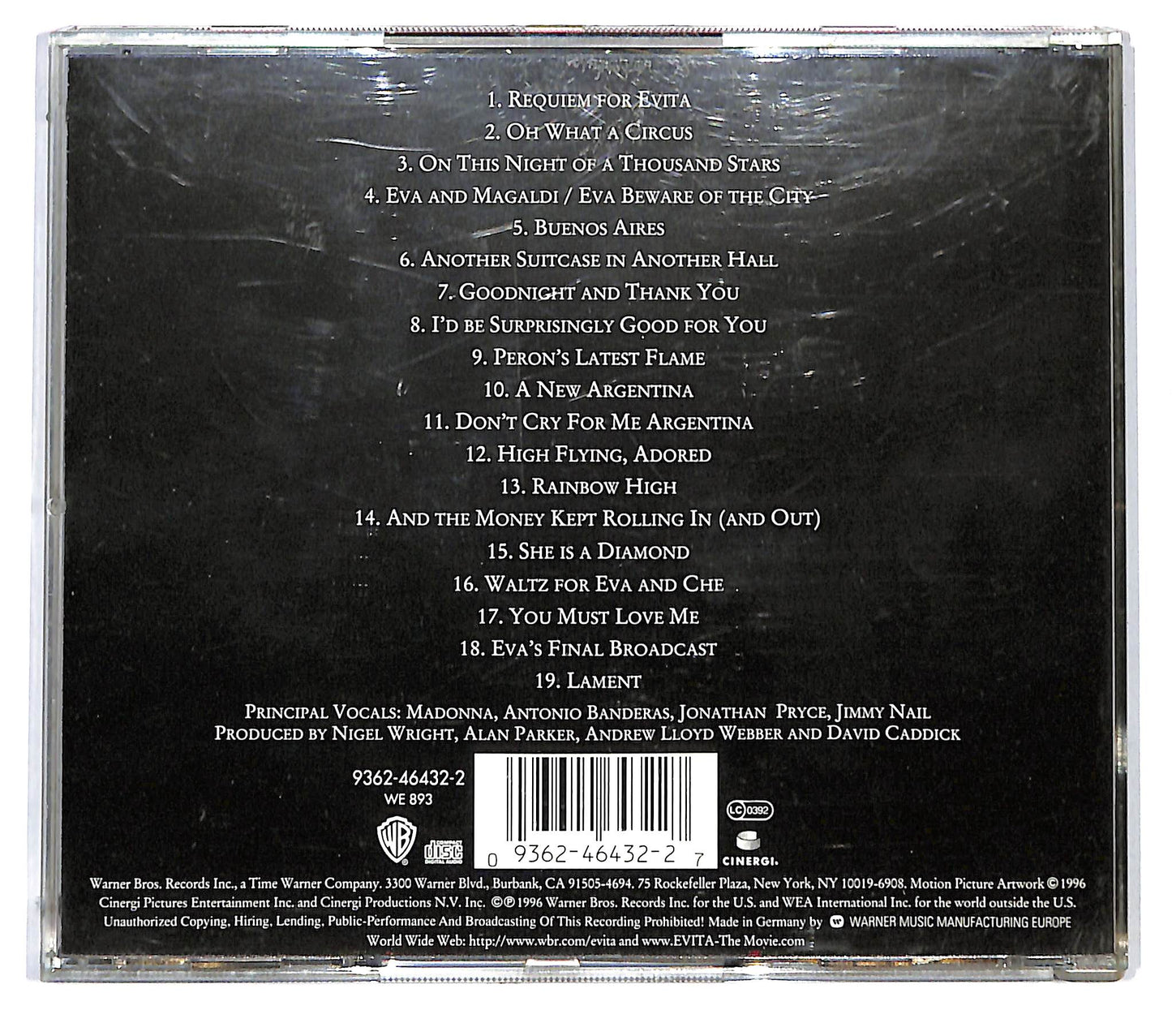 EBOND Andrew Lloyd Webber And Tim Rice - Evita CD CD124318