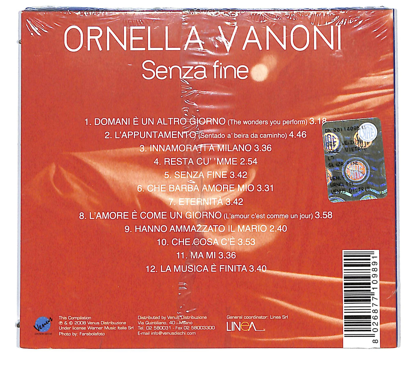 EBOND Ornella Vanoni - Senza Fine DIGIPACK CD CD124341