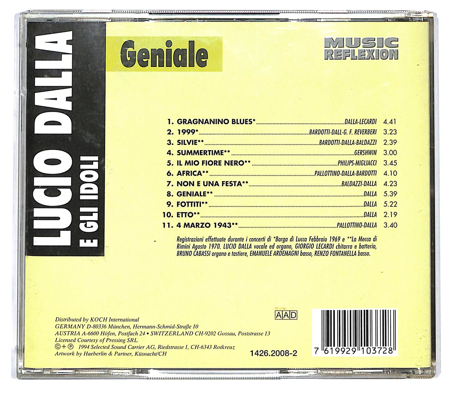 EBOND Lucio Dalla E Gli Idoli - Geniale CD CD124356