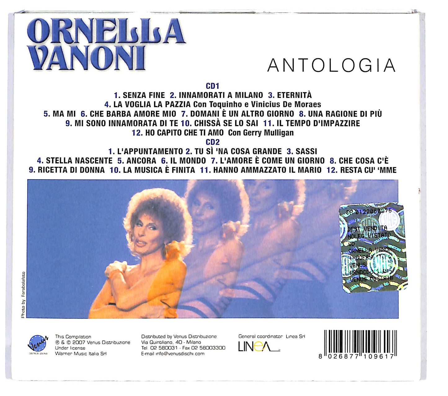 EBOND Ornella Vanoni - Antologia DIGIPACK CD CD124436