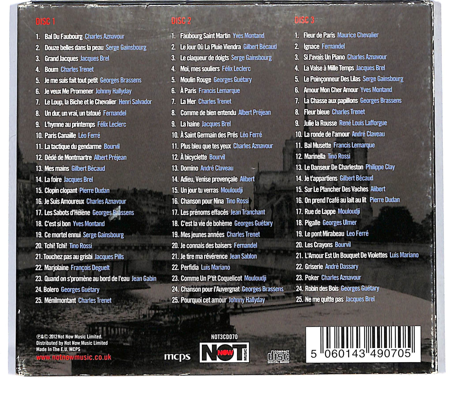 EBOND Various - Parisienne Affair - Les Hommes Chantent DIGIPACK CD CD124442