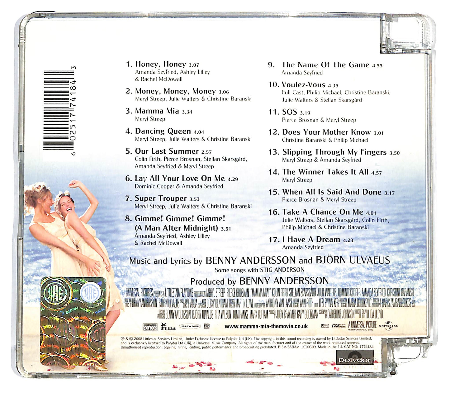 EBOND Various - Mamma Mia! The Movie Soundtrack SJB CD CD124516