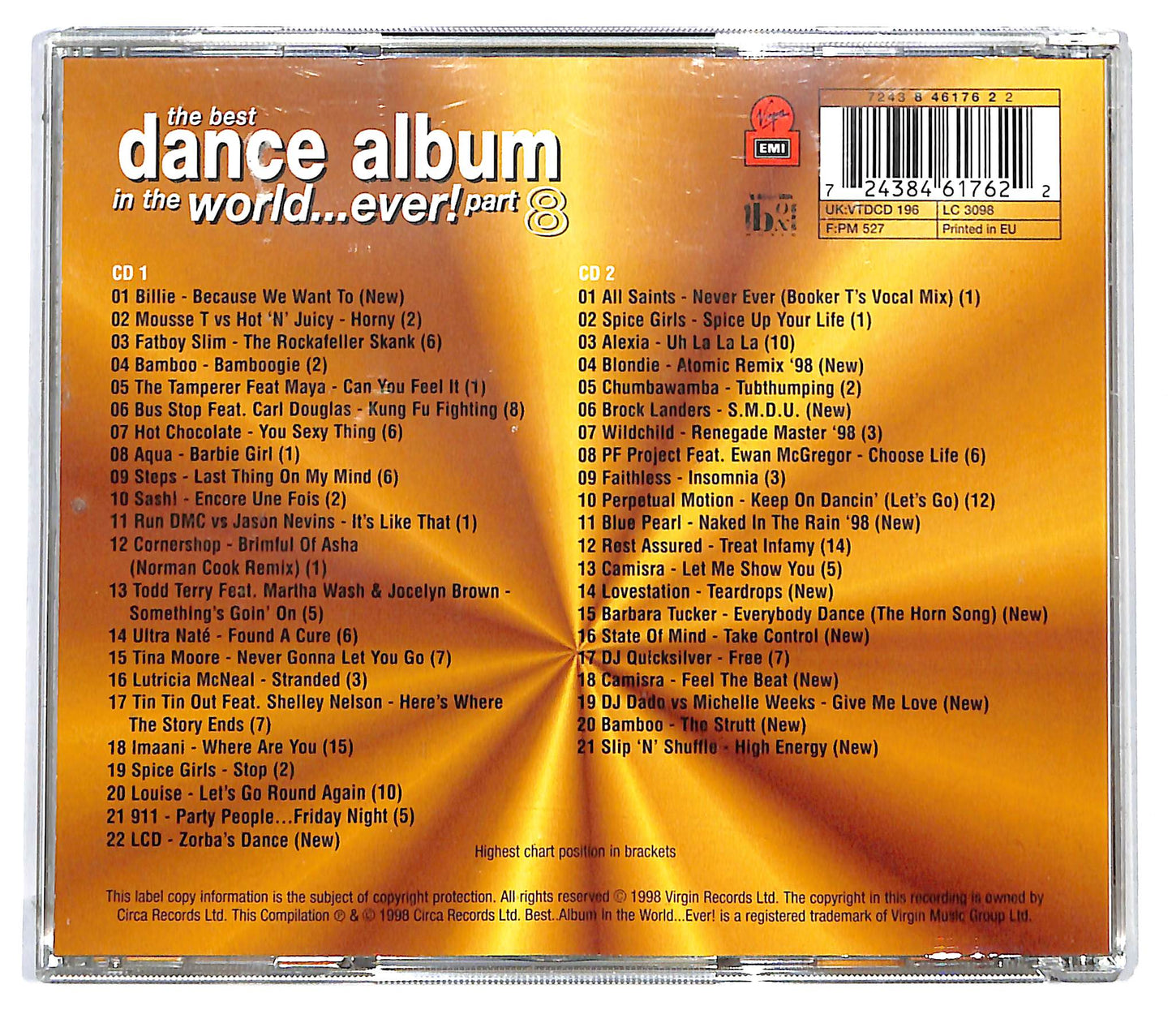 EBOND Various - The Best Dance Album In The World...Ever! Part 8 CD CD124525