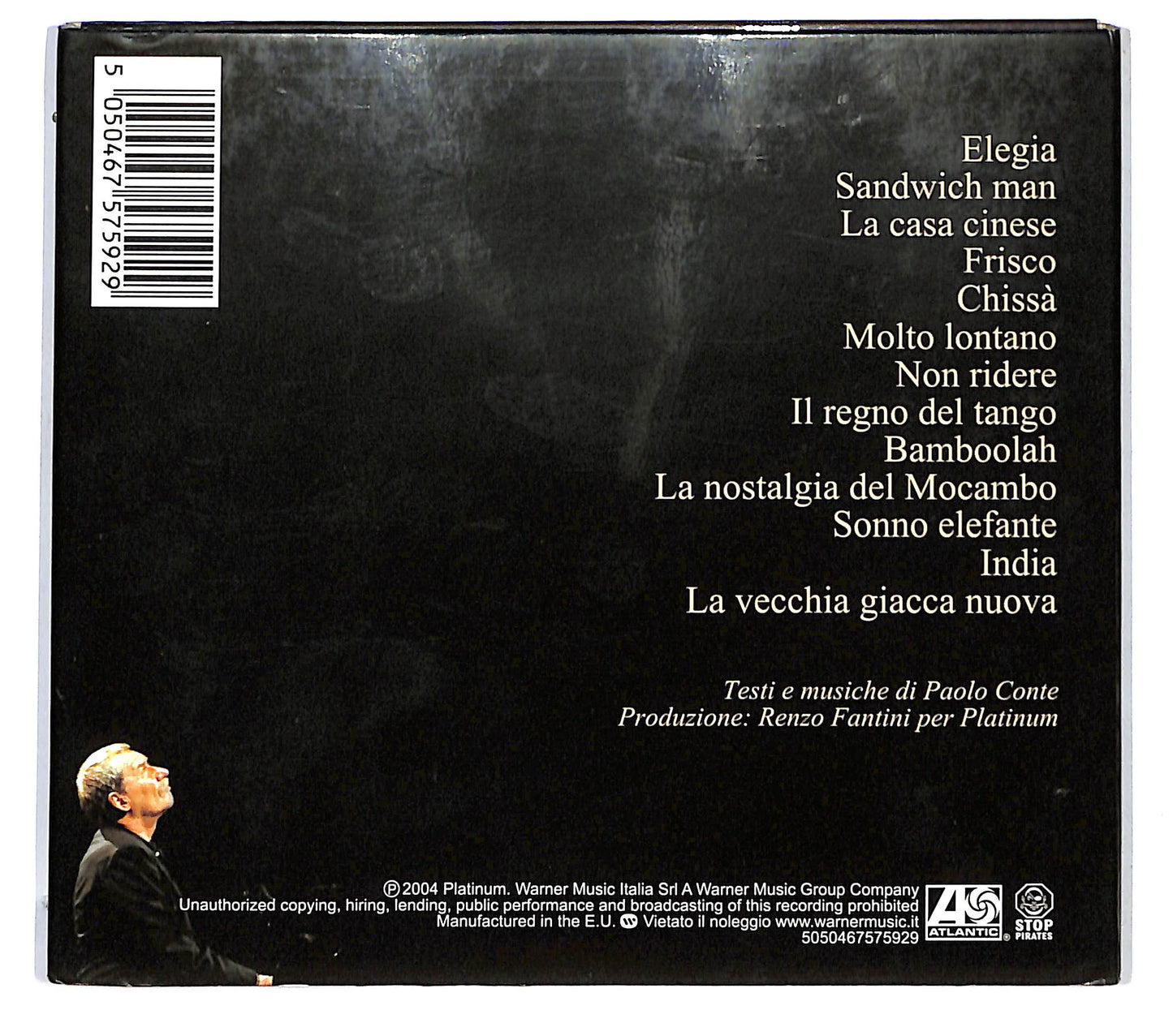 EBOND Paolo Conte - Elegia DIGIPACK CD CD124610