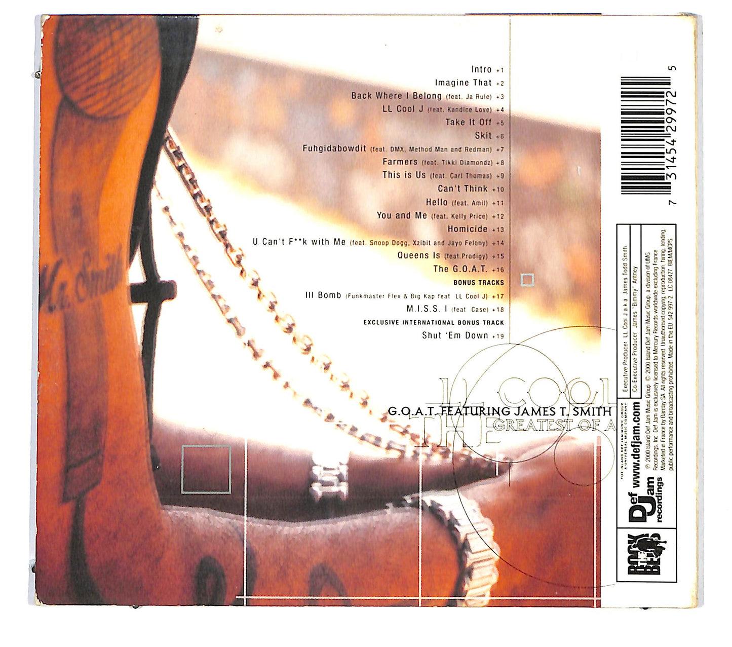 EBOND LL Cool J - G.O.A.T. ft James T. Smith CD CD124611