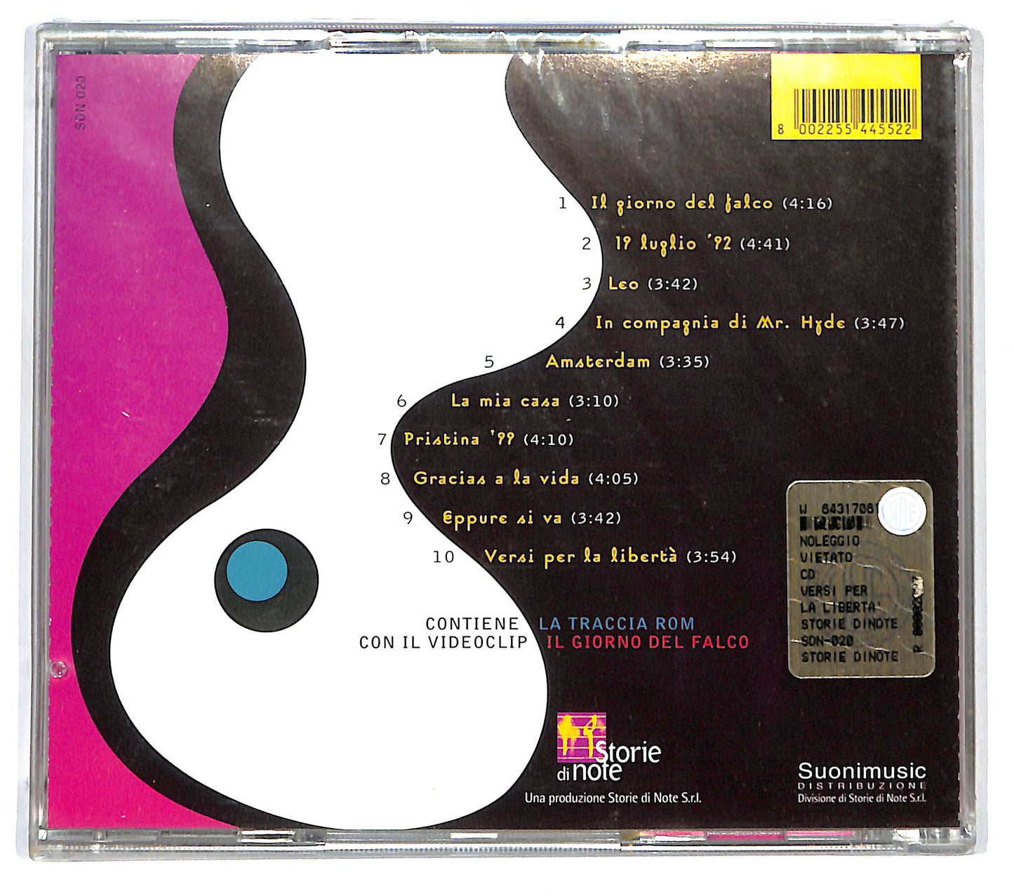EBOND Pippo Pollina - Versi Per La Liberta CD CD124626