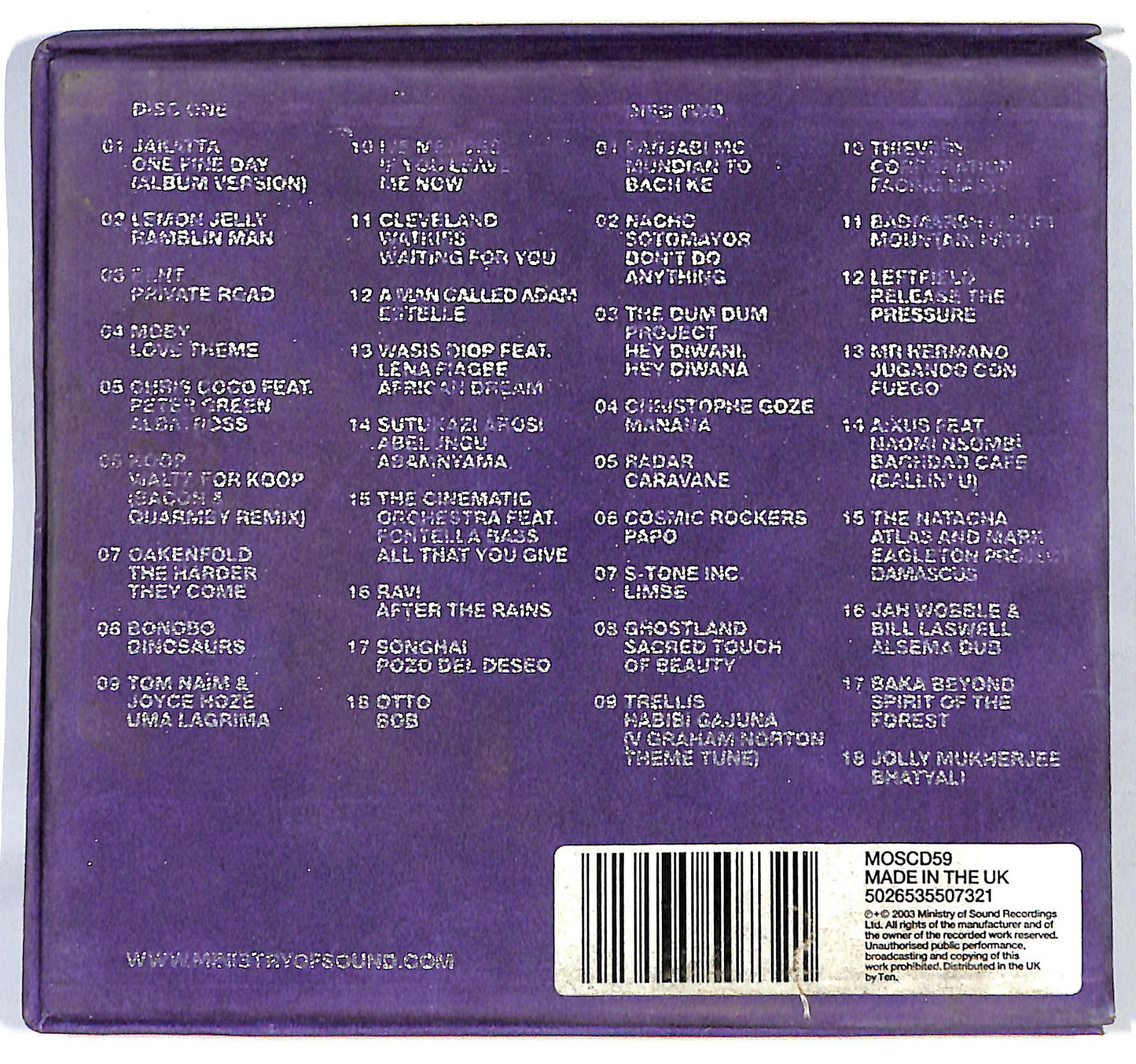 EBOND Various - The Karma Collection 2003 DIGIPACK CD CD124651