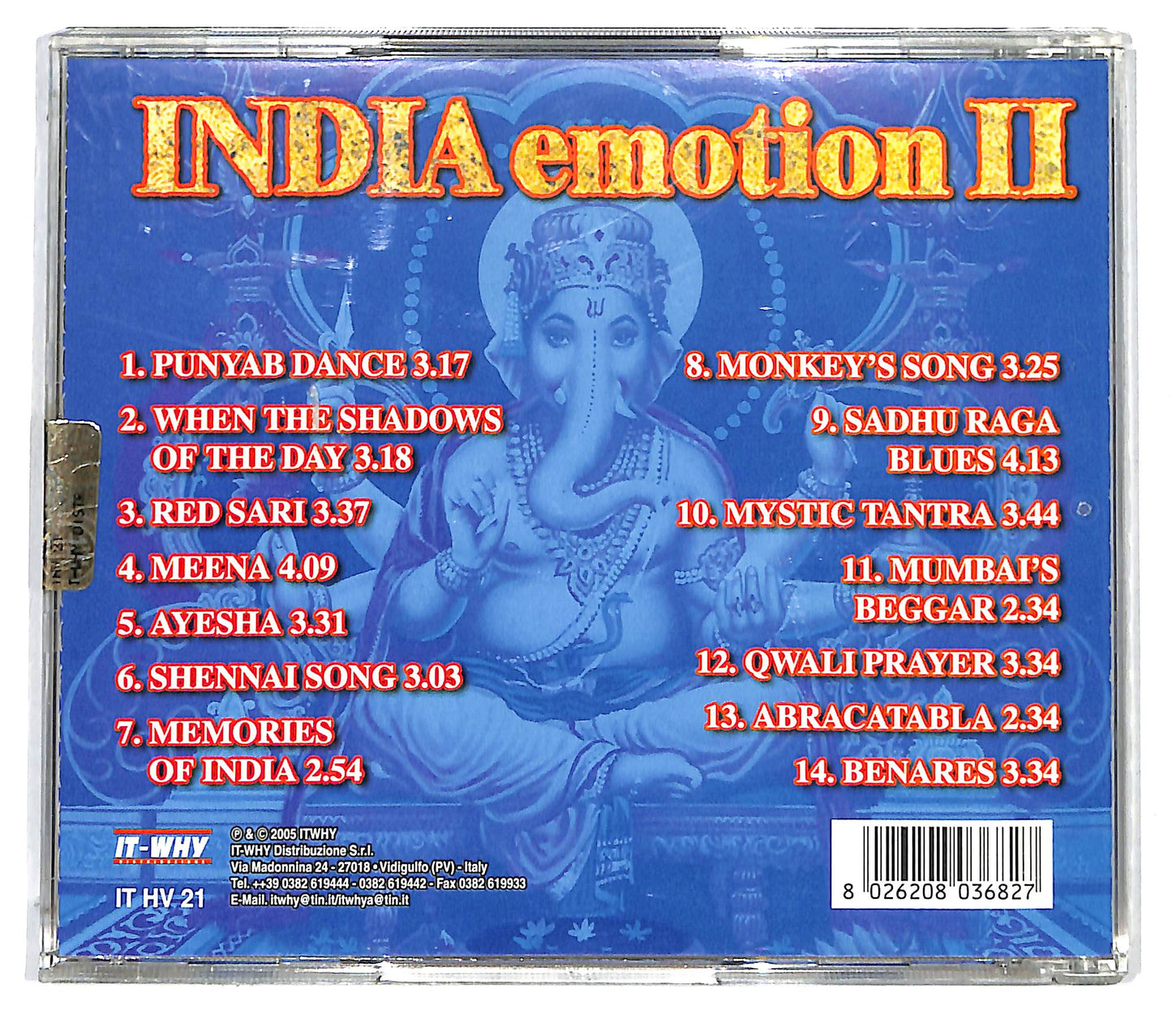 EBOND Various - India Emotion II CD CD124725