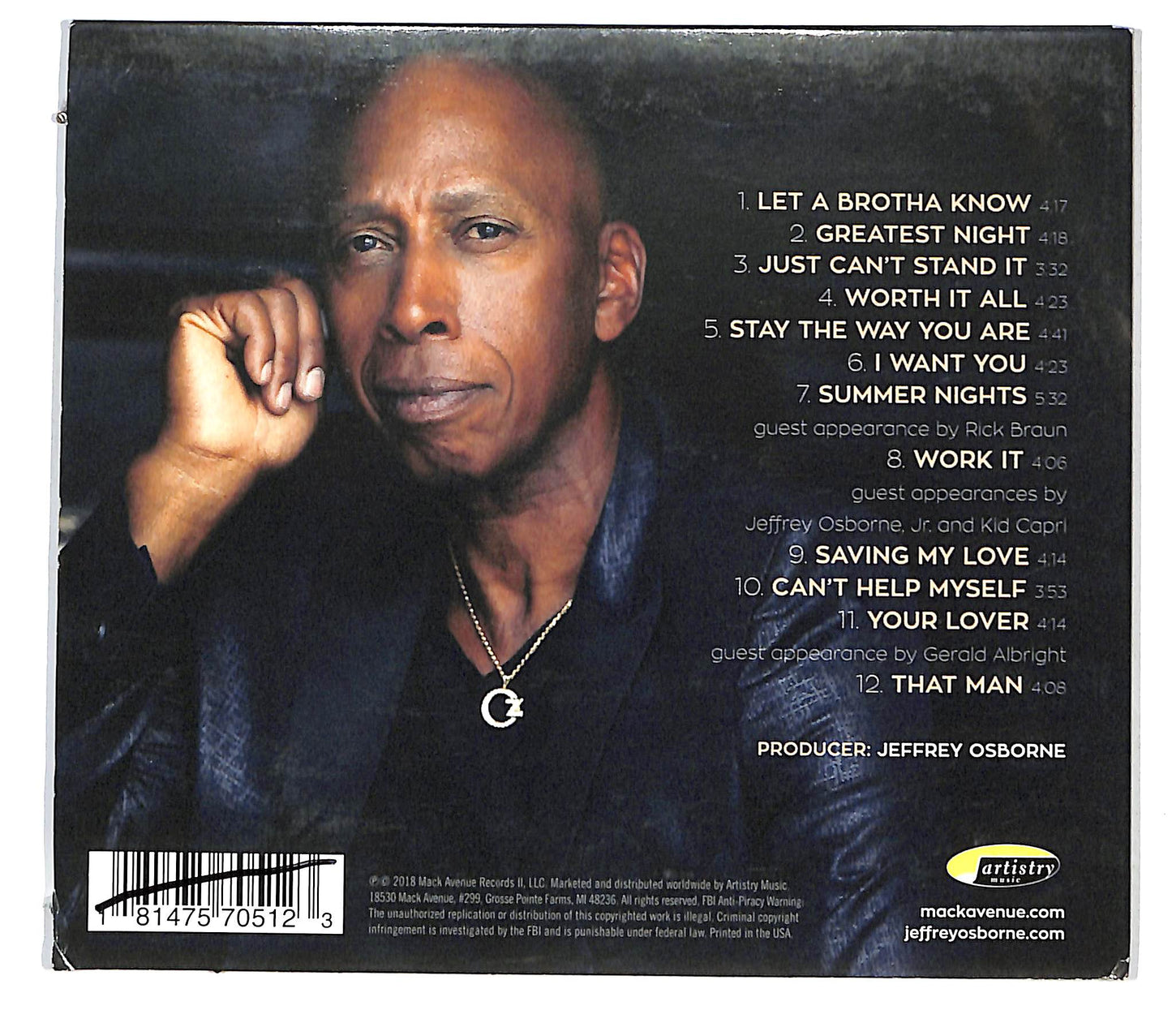 EBOND Jeffrey Osborne - Worth It All CD CD124755