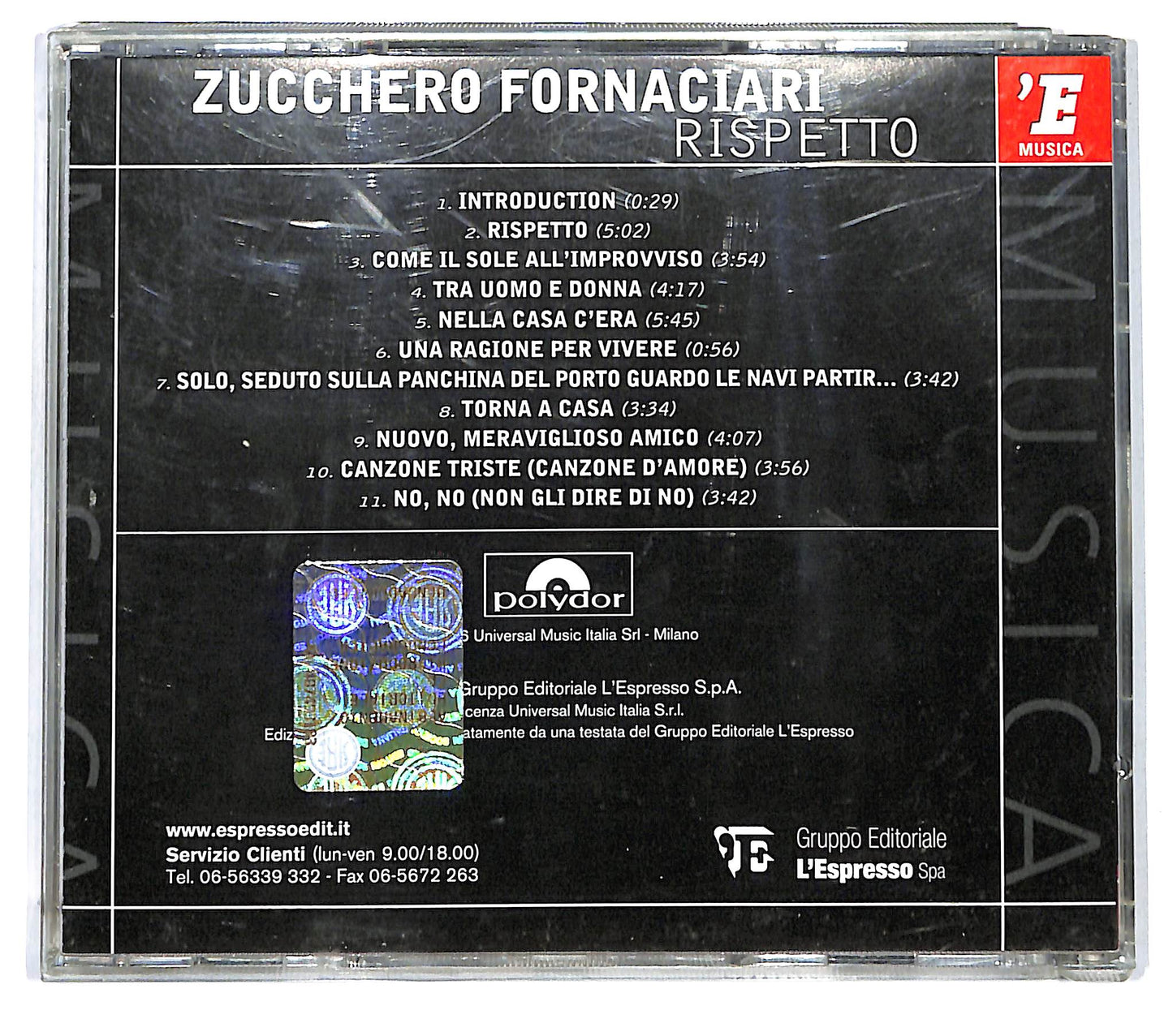 EBOND Zucchero Fornaciari - Rispetto CD CD124813