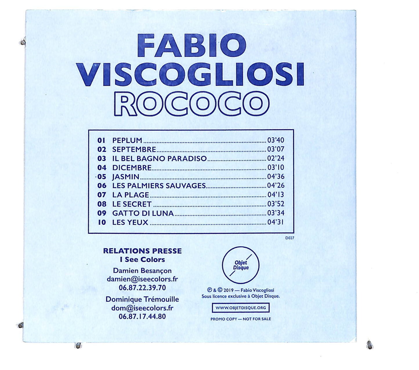 EBOND Fabio Viscogliosi - Rococo CD CD124835