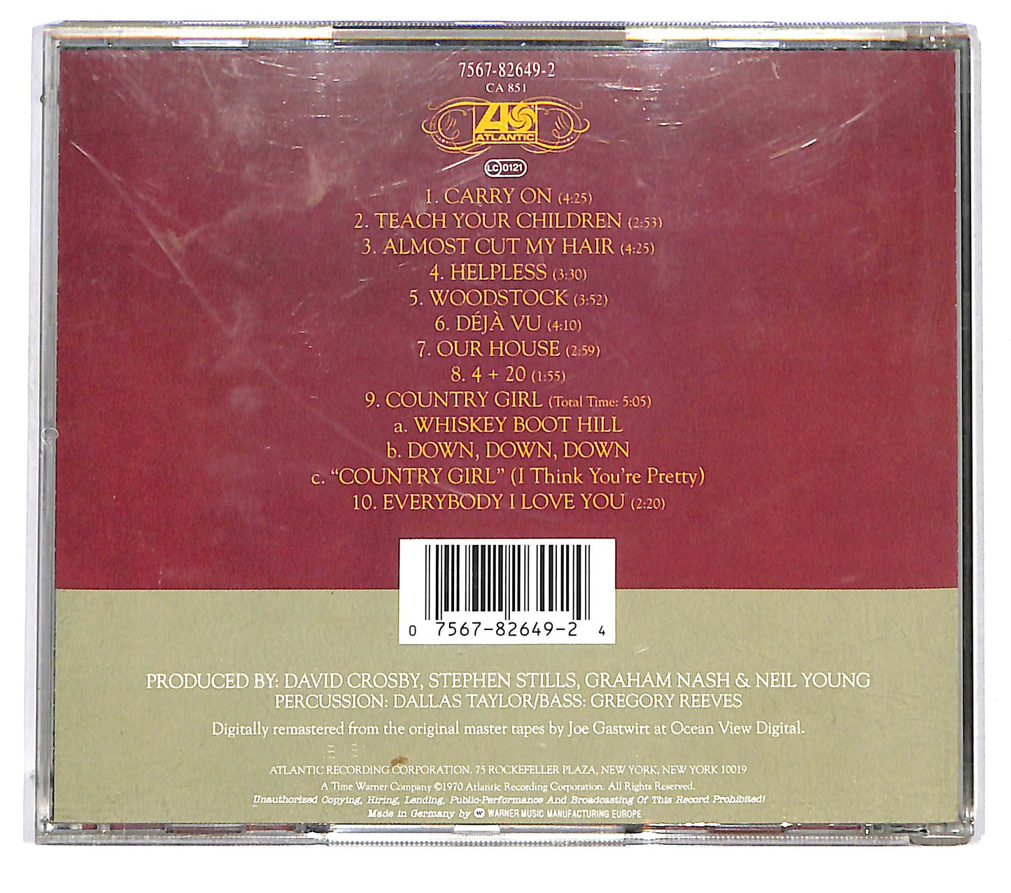 EBOND Crosby, Stills, Nash & Young - Deja Vu CD CD124851