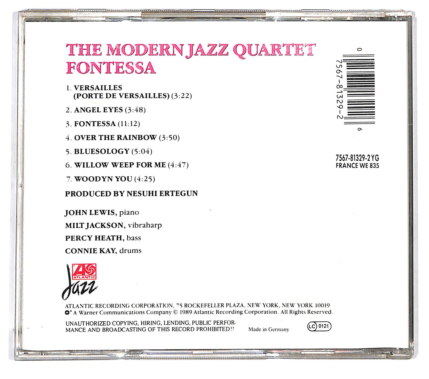 EBOND The Modern Jazz Quartet - Fontessa CD CD124863