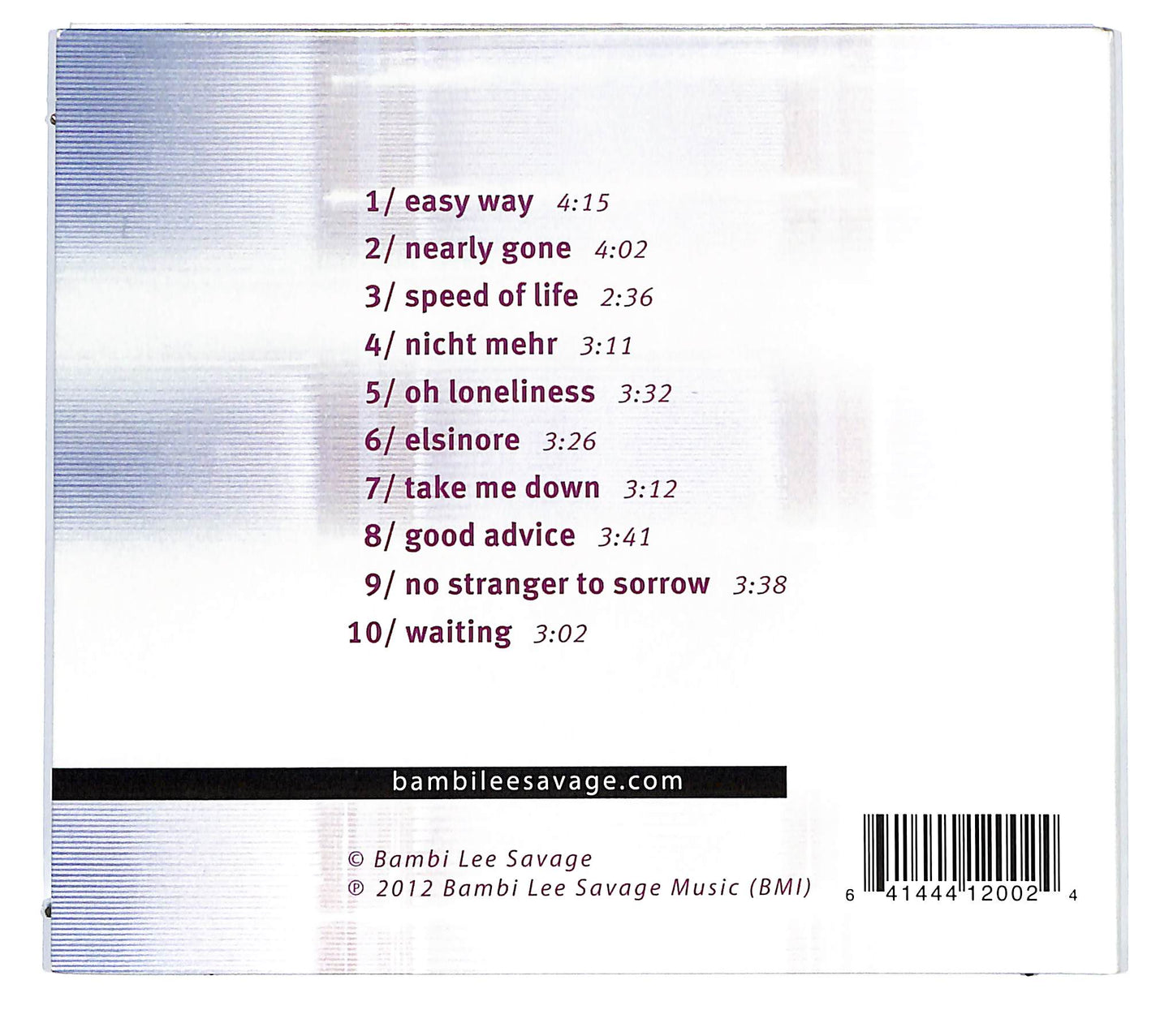 EBOND Bambi Lee Savage - Darkness Overshadowed DIGIPACK CD CD124937
