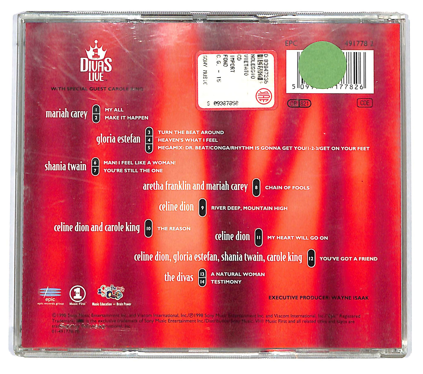 EBOND Divas - VH1 Divas Live CD CD125055
