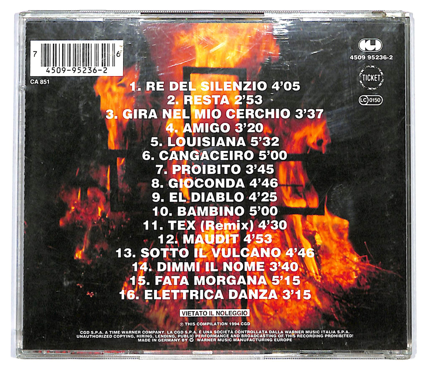 EBOND Litfiba - Re Del Silenzio CD CD125148