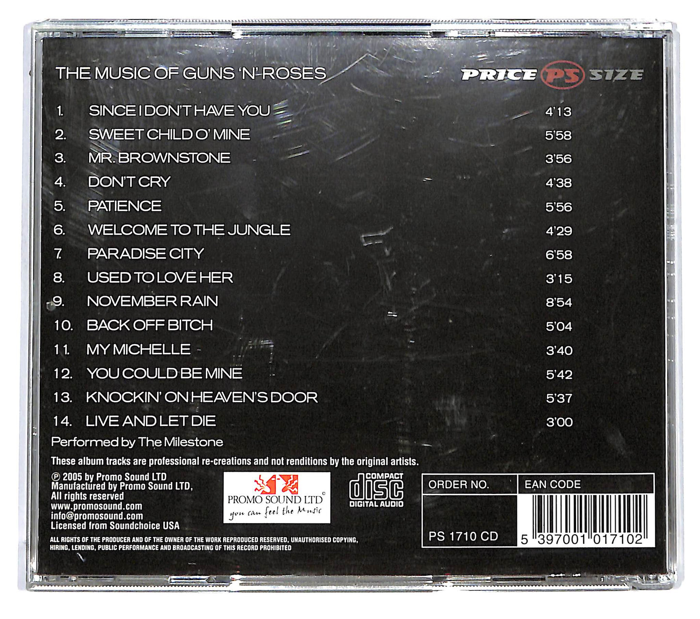 EBOND The Milestones - The Music Of Guns 'N' Roses CD CD125211