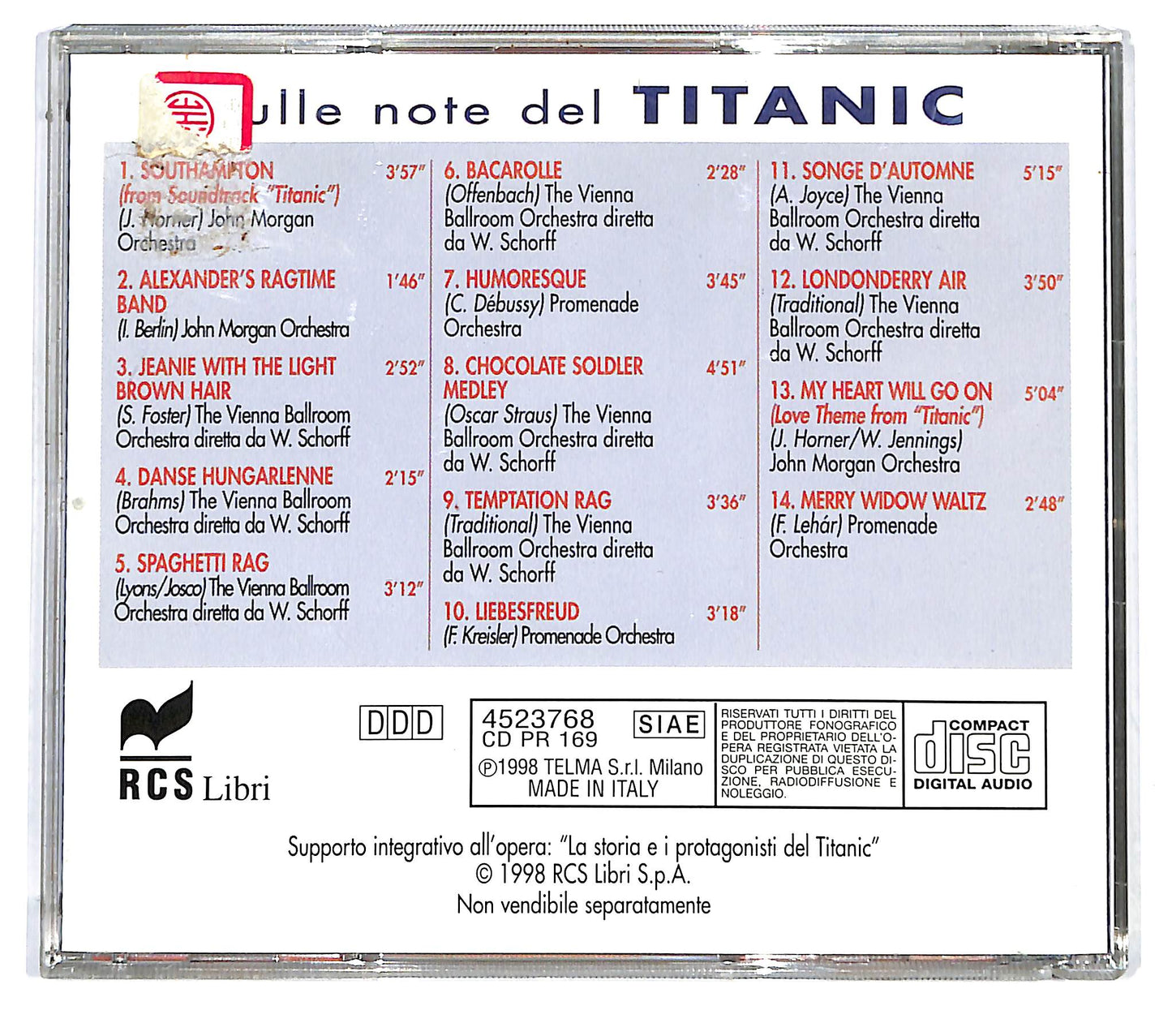 EBOND Sulle Note del Titanic CD CD125323