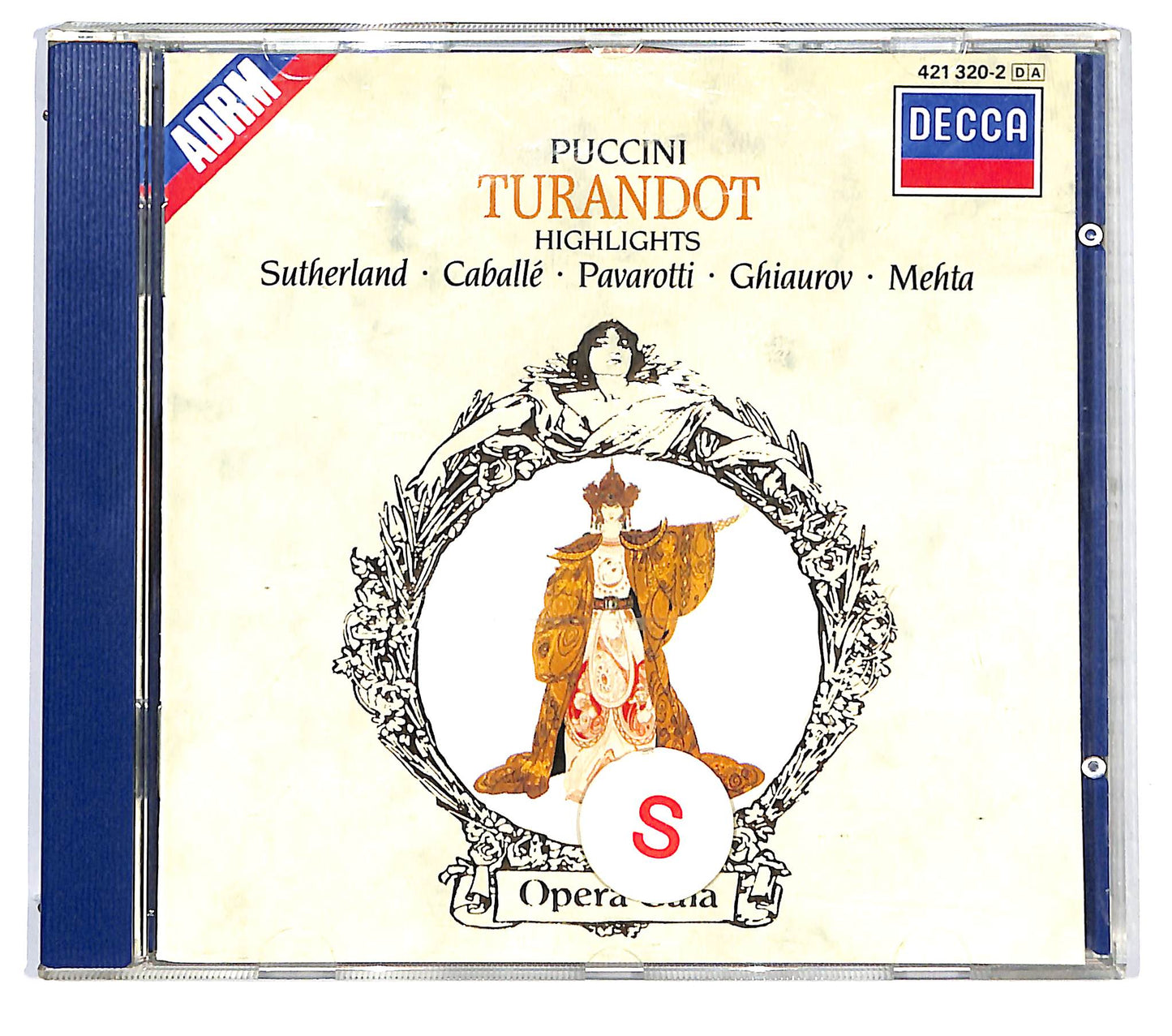 EBOND Puccini , Sutherland , Pavarotti , Caballe - Turandot CD CD125324
