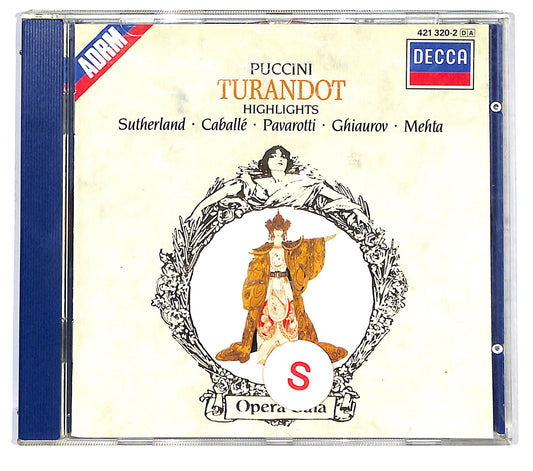 EBOND Puccini , Sutherland , Pavarotti , Caballe - Turandot CD CD125324