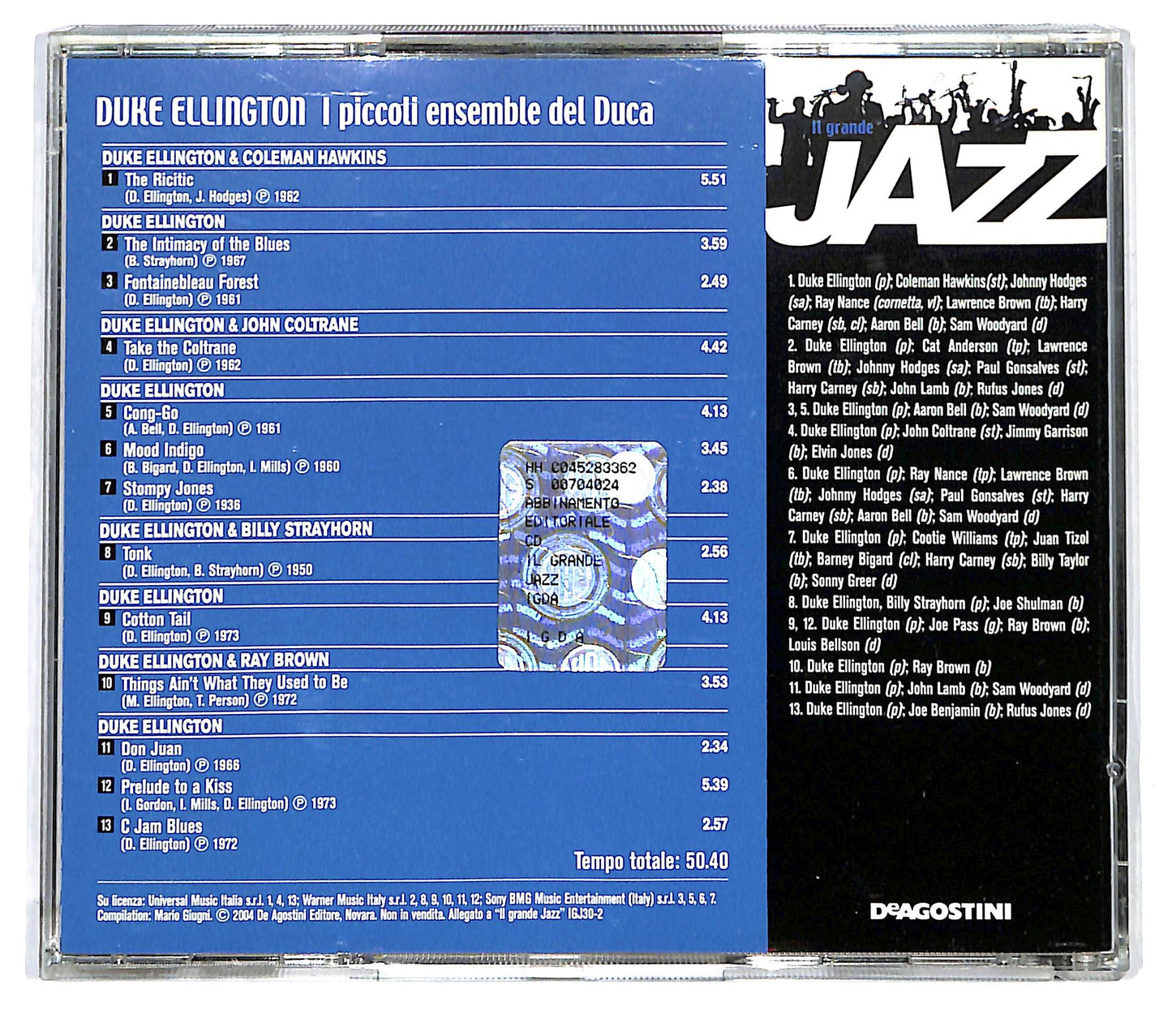 EBOND Duke Ellington - I Piccoli Ensemble del Duca EDITORIALE CD CD125406