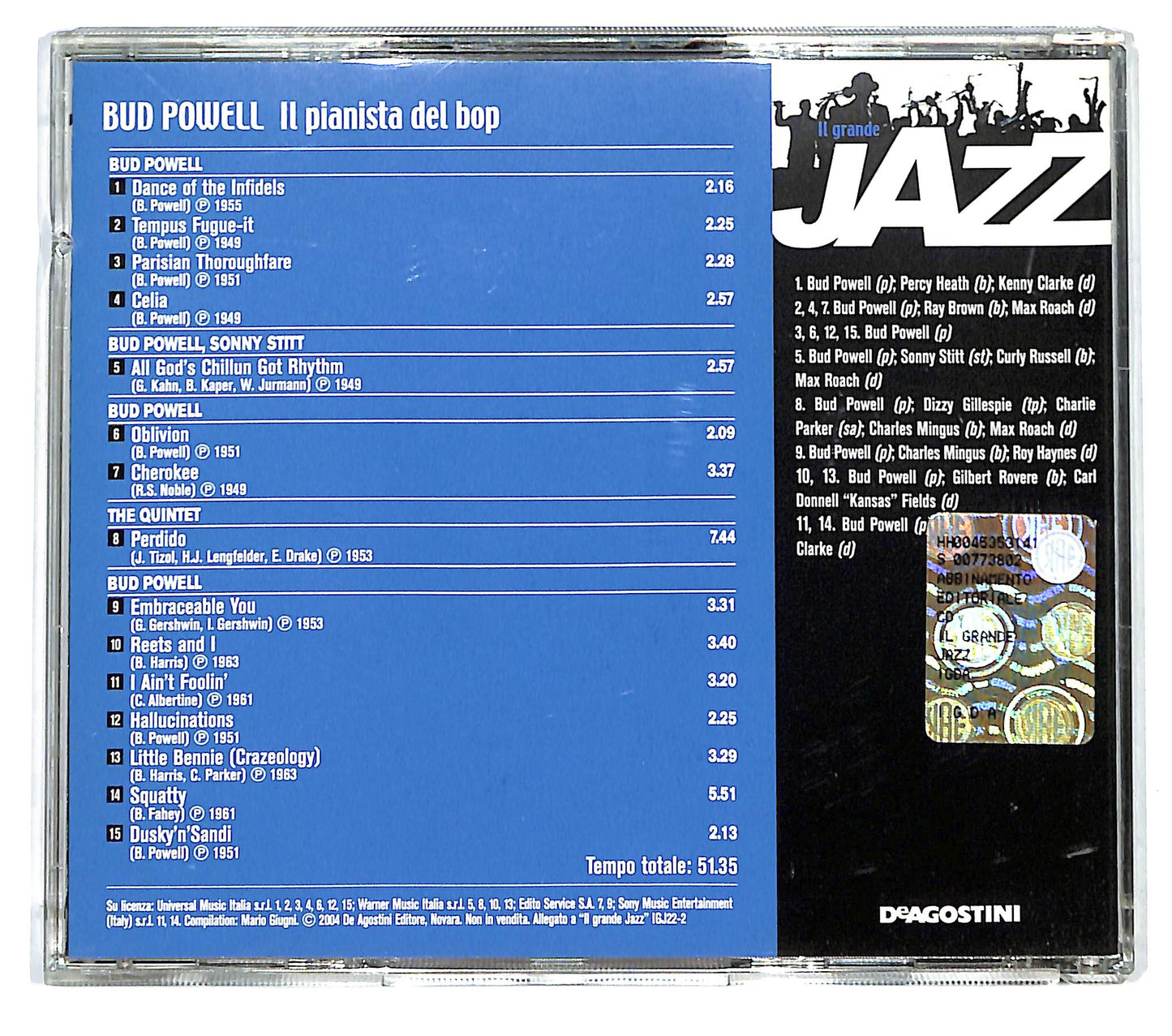EBOND Bud Powell - Il Pianista del Bop EDITORIALE CD CD125409