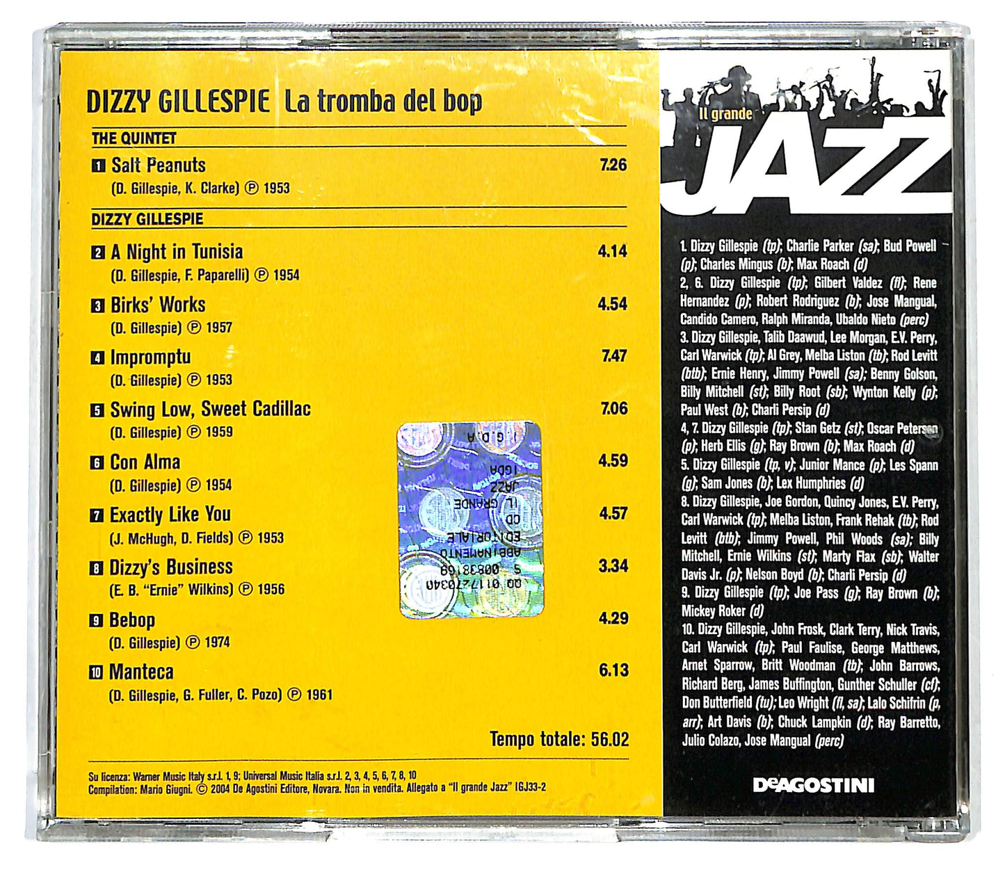 EBOND Dizzy Gillespie - La Tromba del Bop EDITORIALE CD CD125415