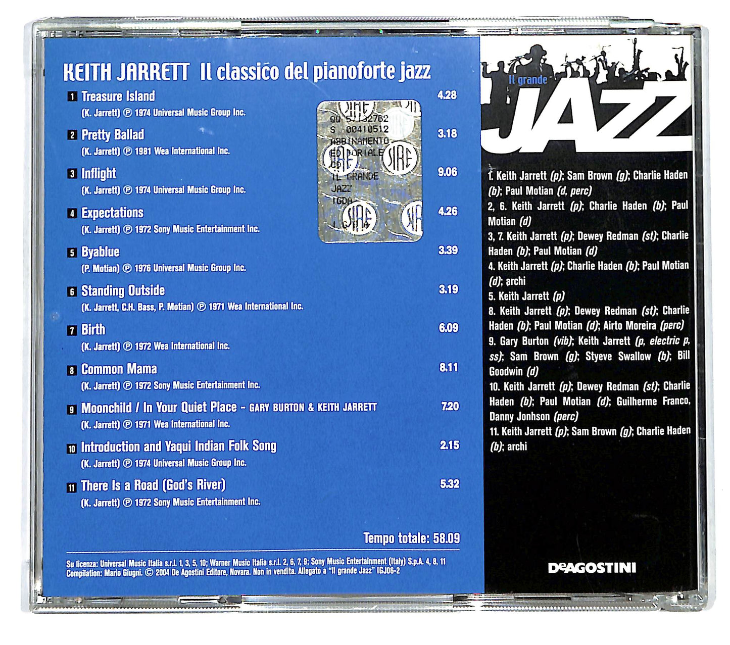 EBOND Keith Jarrett - Il Classico Del Pianoforte Jazz EDITORIALE CD CD125416
