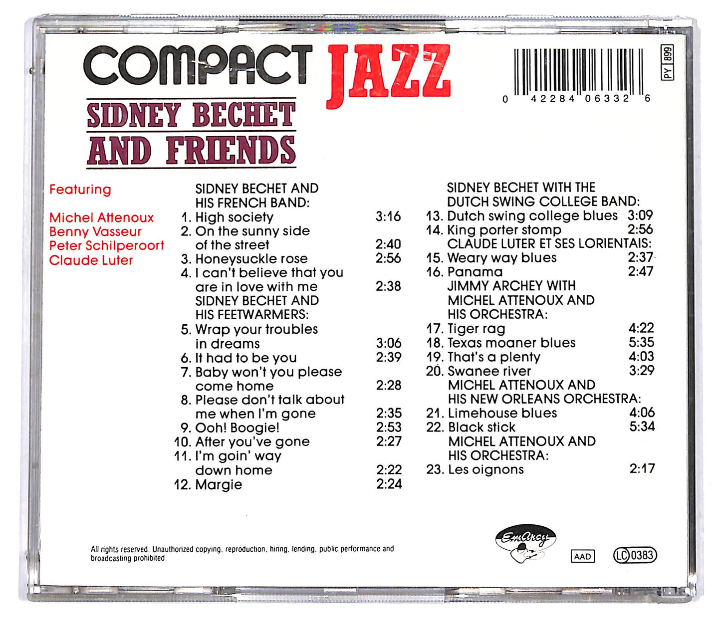 EBOND Sidney Bechet - Sidney Bechet And Friends CD CD125435