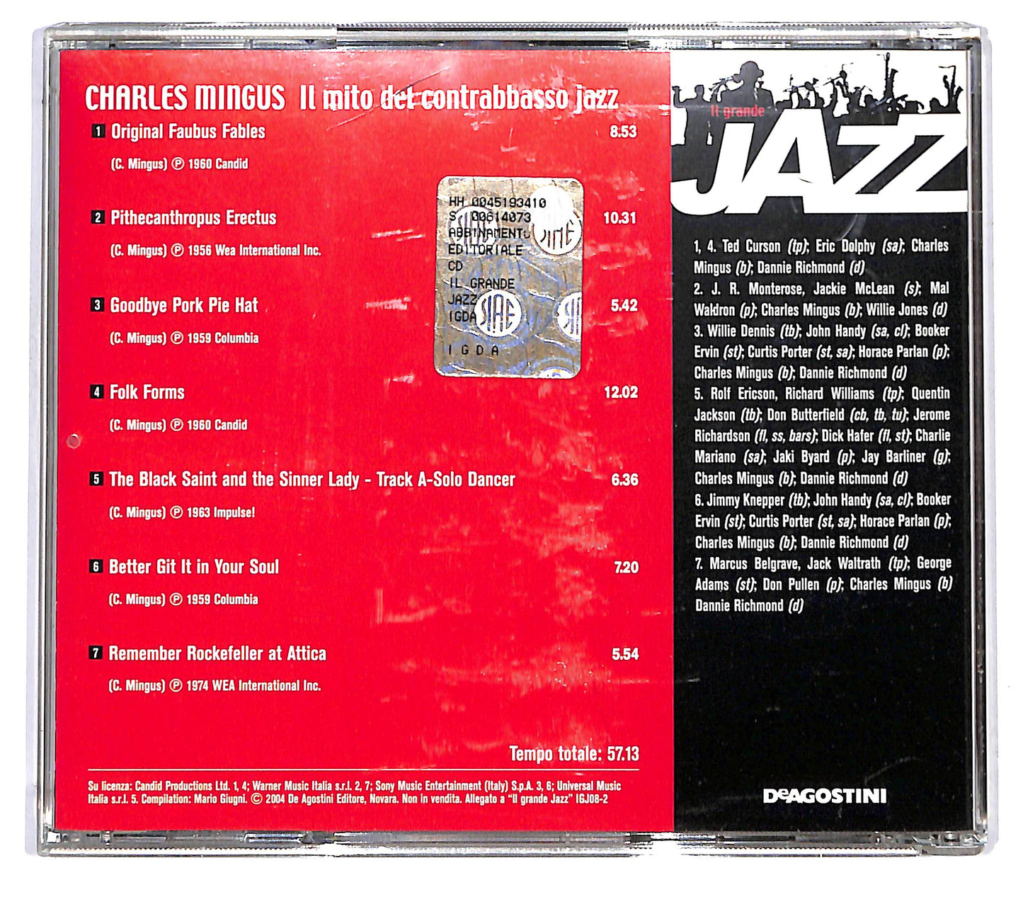 EBOND Charles Mingus - Il Mito Del Contrabbasso Jazz EDITORIALE CD CD125438