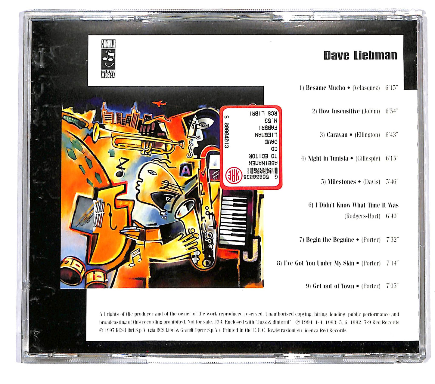 EBOND Dave Liebman - Dave Liebman EDITORIALE CD CD125445