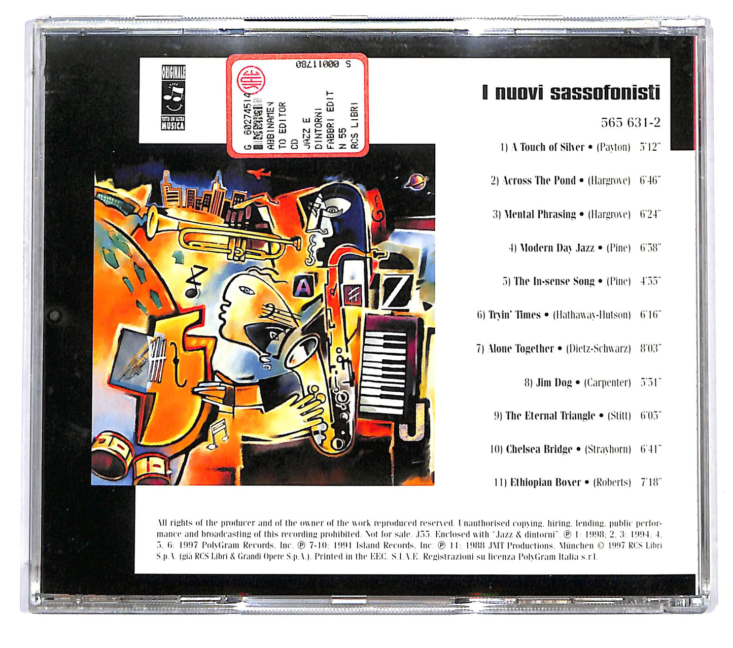 EBOND Various - I Nuovi sassofonisti / New York EDITORIALE CD CD125448