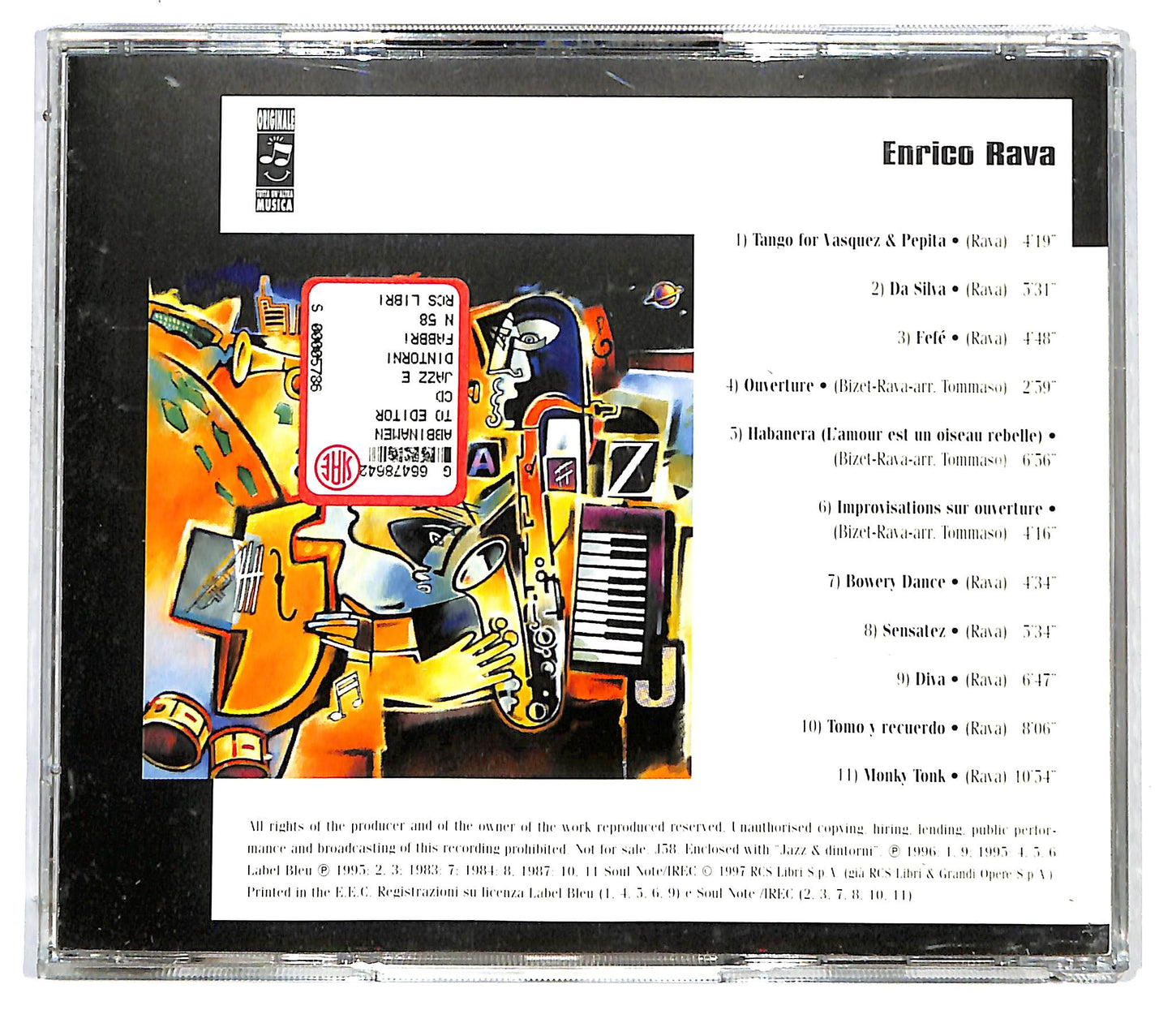EBOND Enrico Rava - Enrico Rava / Torino EDITORIALE CD CD125451