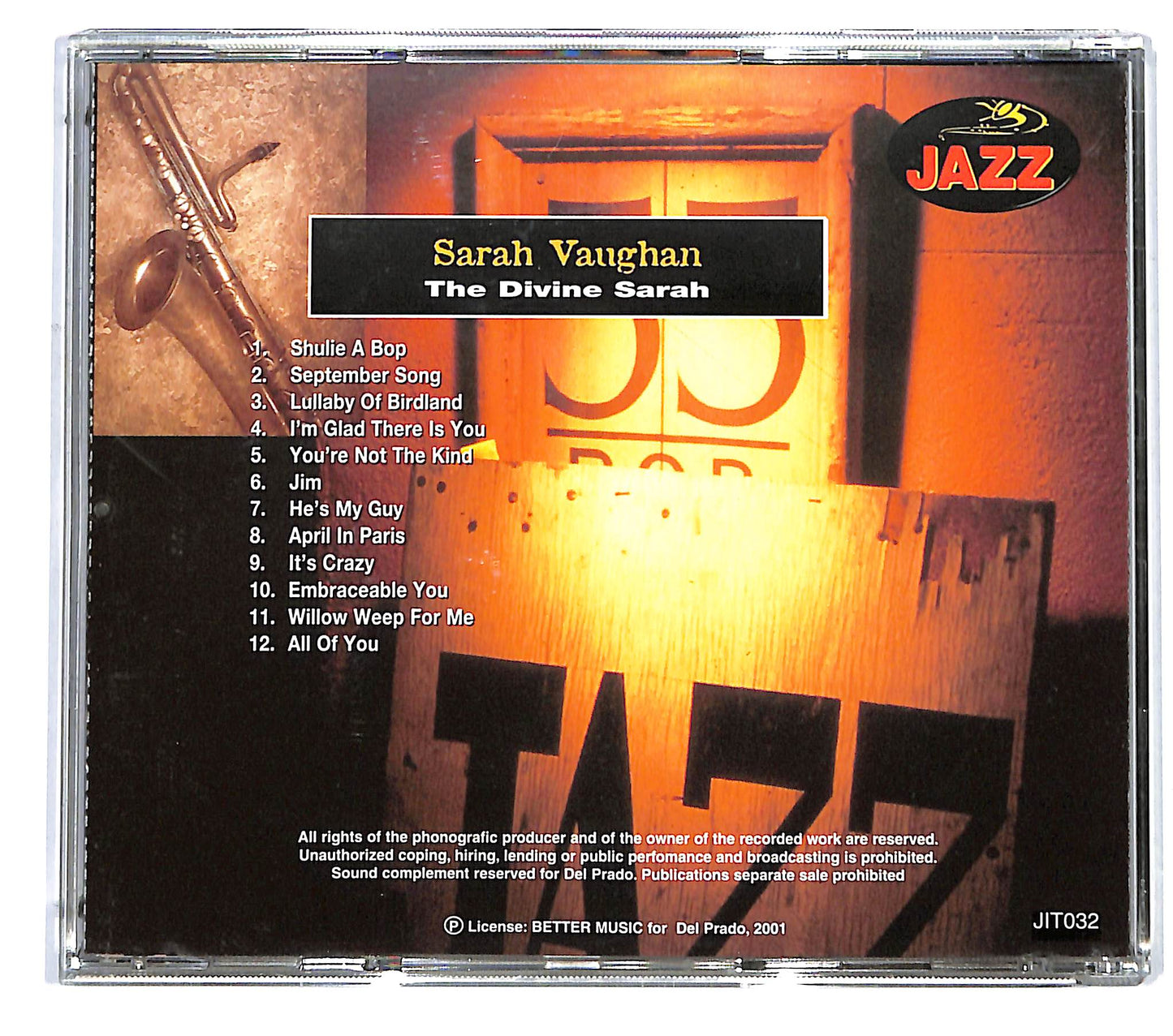 EBOND Sarah Vaughan - The Divine Sarah EDITORIALE CD CD125507