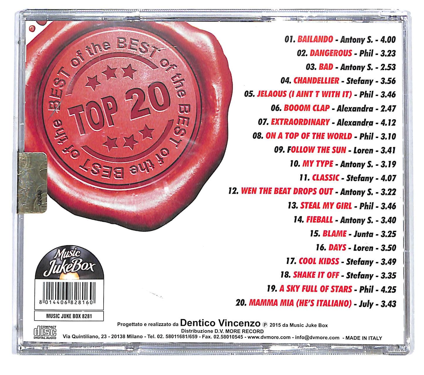 EBOND Music Juke Box - The Best Of Top 20 CD CD125508