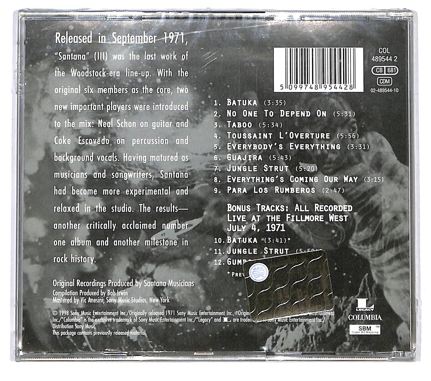 EBOND Santana - Santana III CD CD125555