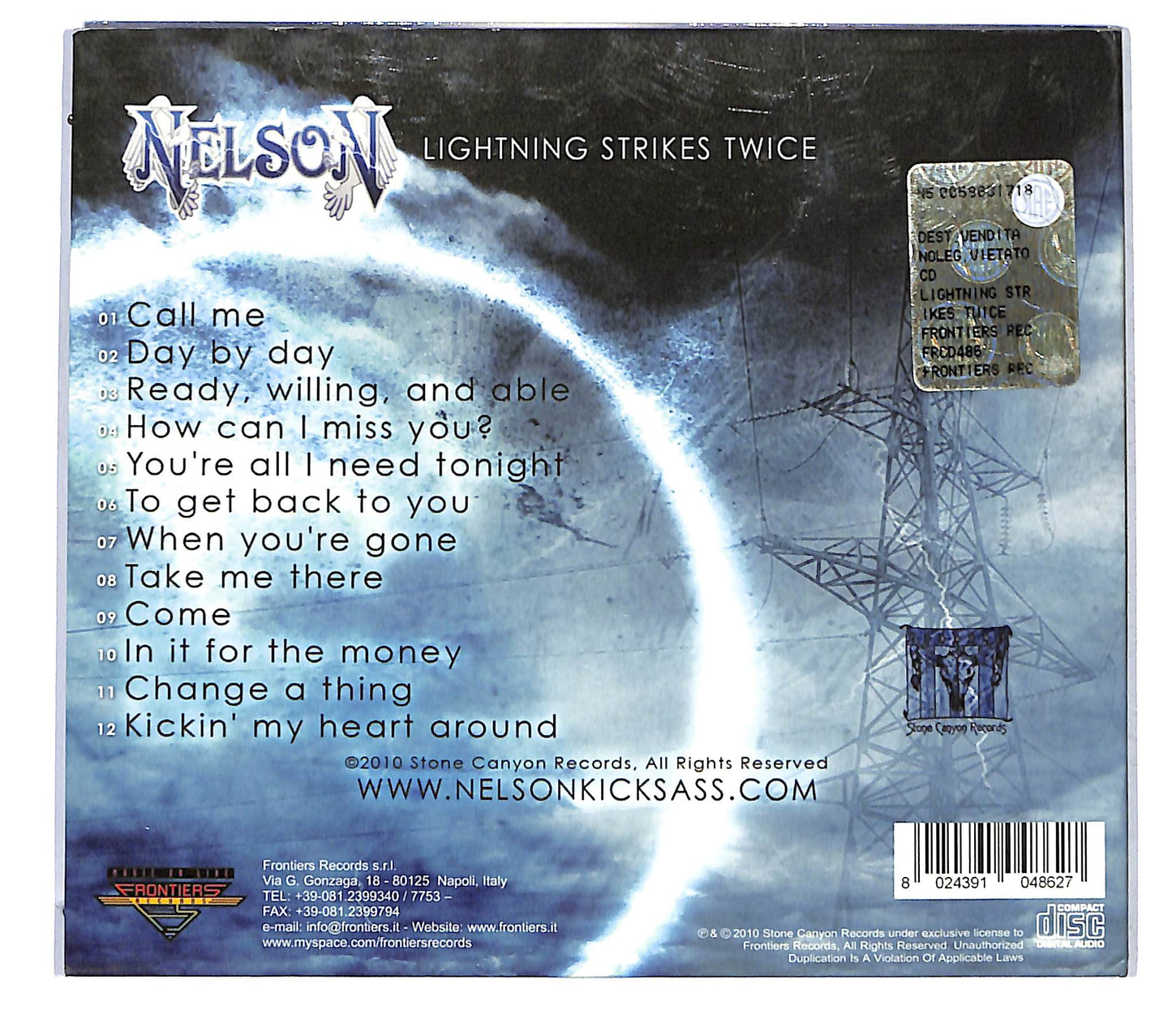 EBOND Nelson - Lightning Strikes Twice DIGIPACK CD CD125611
