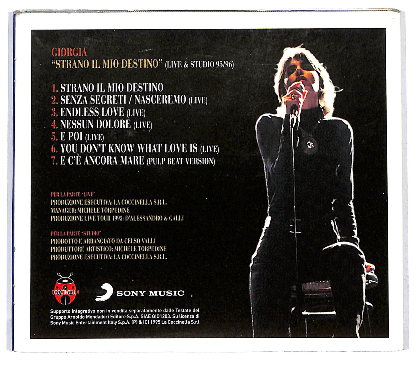 EBOND Giorgia - Strano Il Mio Destino (Live & Studio 95/96) CD CD125664