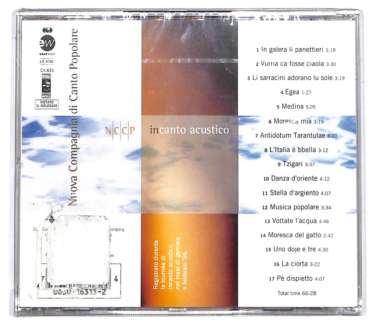 EBOND Nuova Compagnia Di Canto Popolare - Incanto Acustico CD CD125708