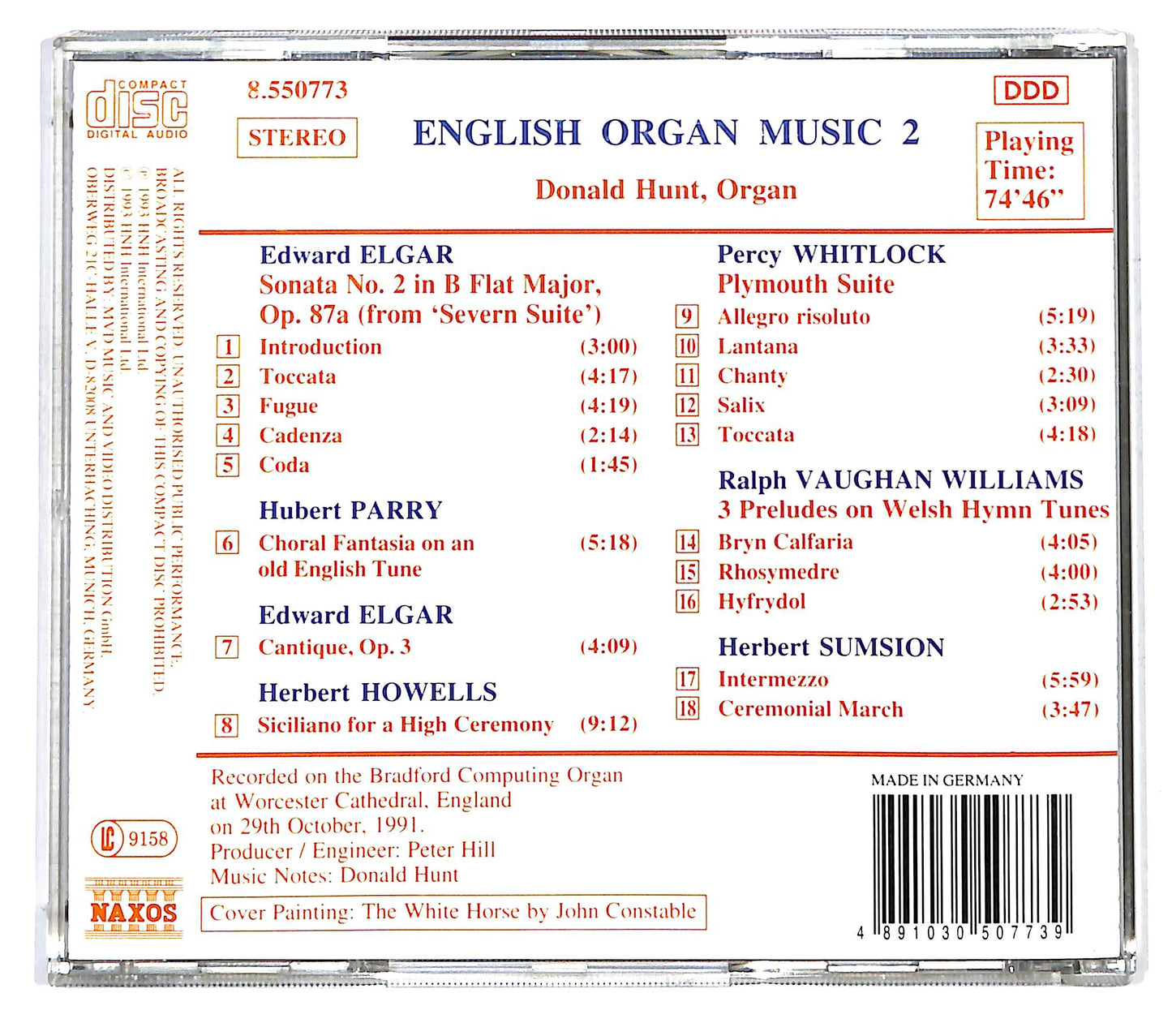 EBOND Elgar • Parry - English Organ Music 2 CD CD125747