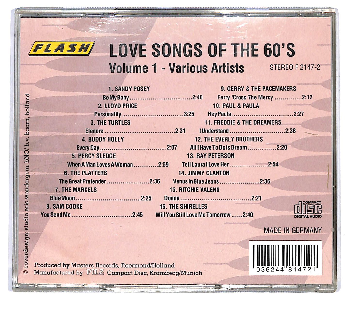 EBOND Various - Love Songs Of The 60's Vol.1 CD CD125827